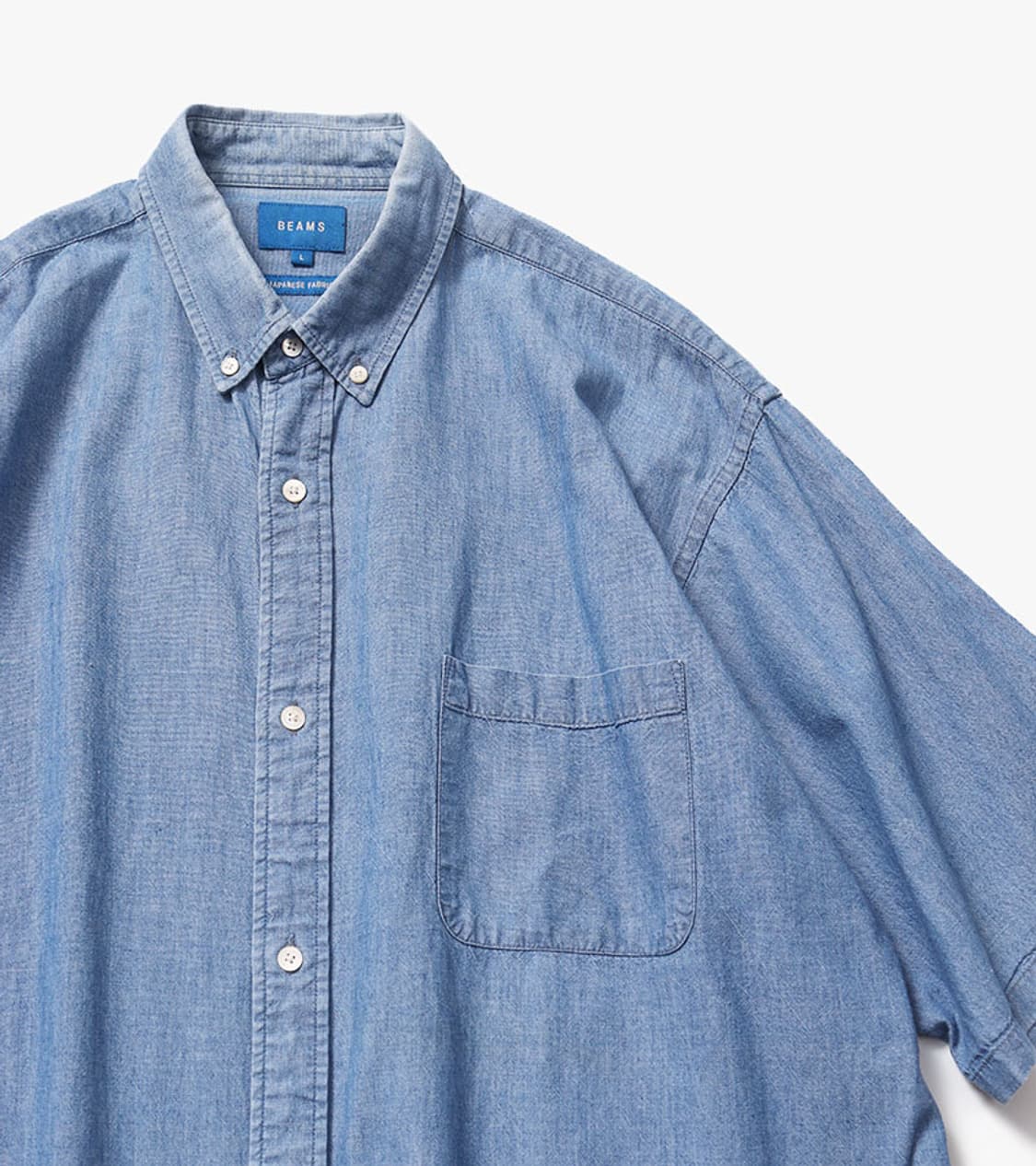 BEAMS - CHAMBRAY BUTTON DOWN SHIRT 상품이미지5