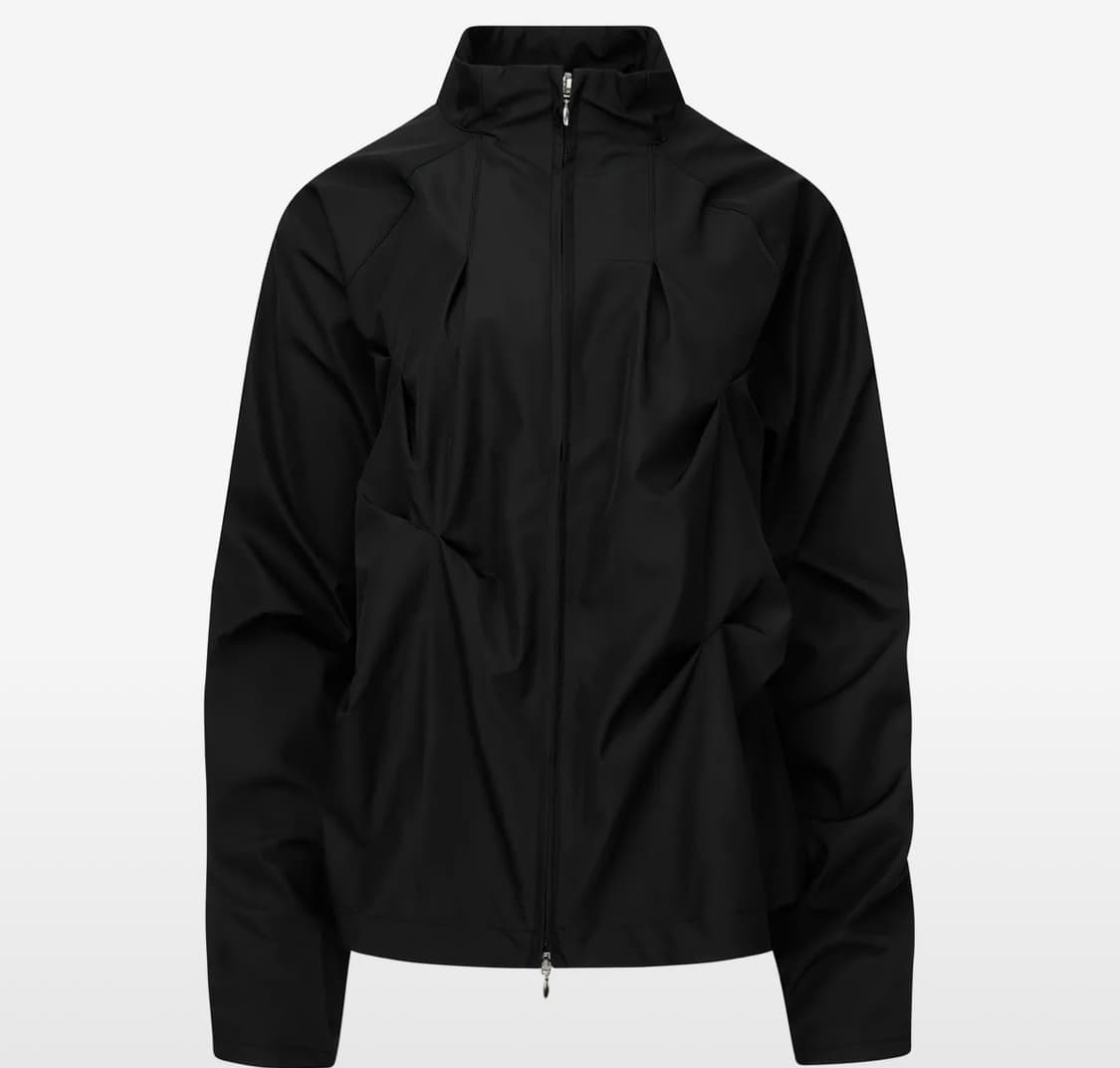 나체 핀턱 윈드 브레이커 블랙 상품이미지2