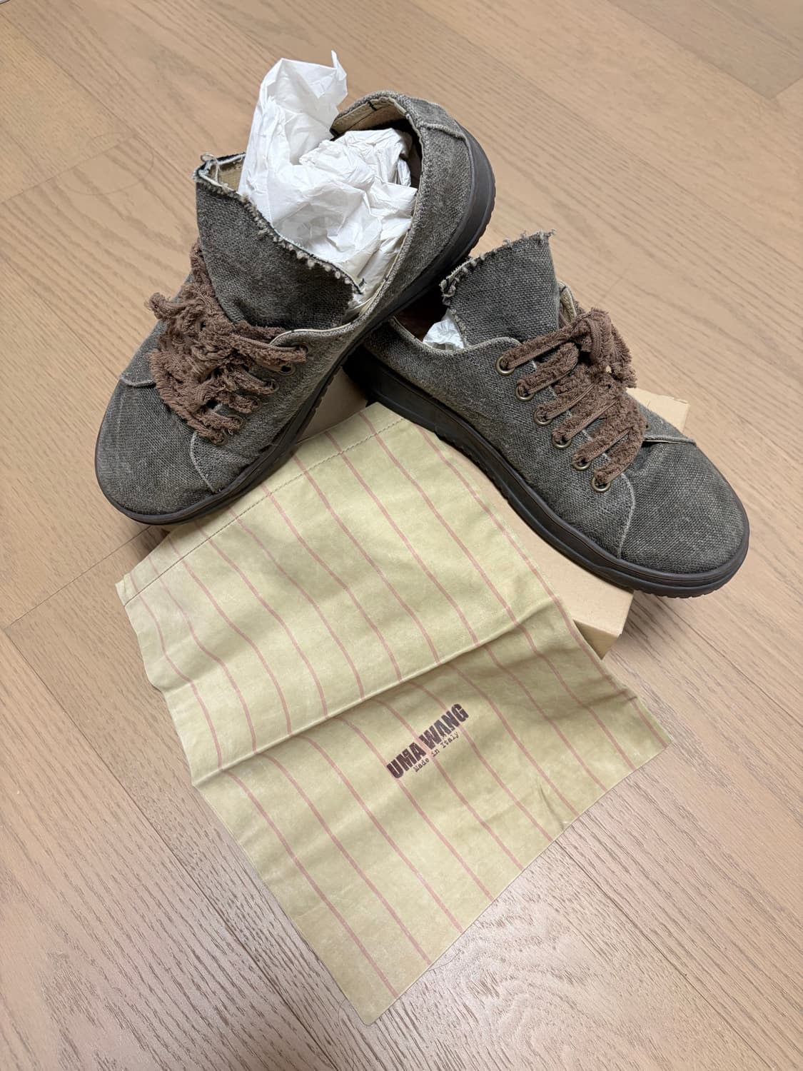 UMA WANG 캔버스 스니커즈 상품이미지1