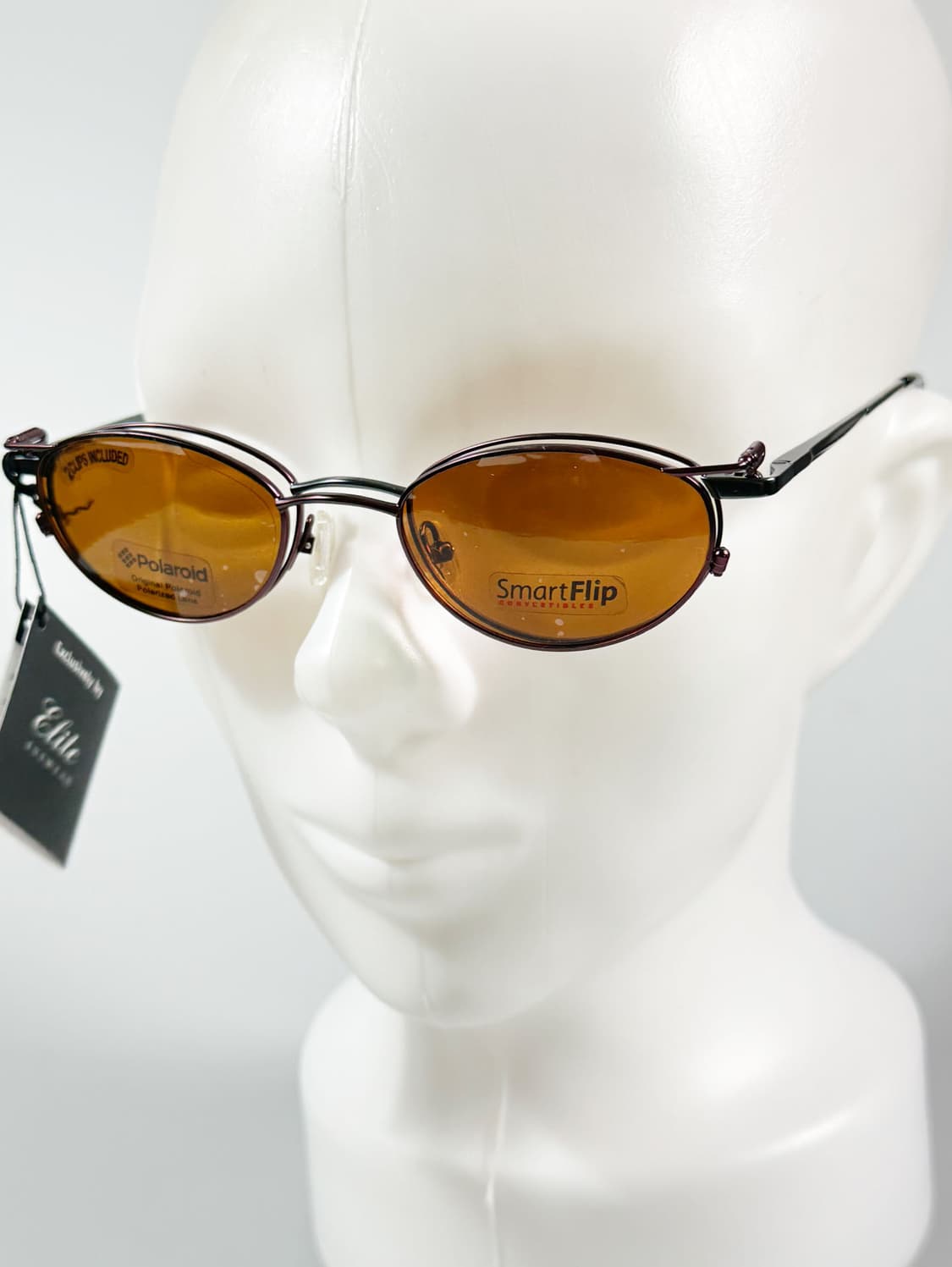 미국제 ELITE 클립온 슬림 오벌 프레임 빈티지 안경 상품이미지9