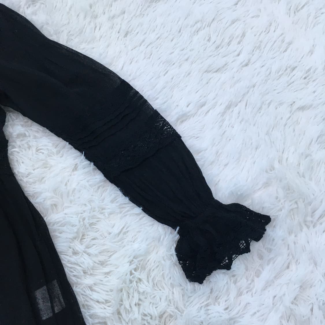 빈티지 레이스 트임 블라우스 766 y2k 스트릿 갸루 펑키 일본빈티지  상품이미지5