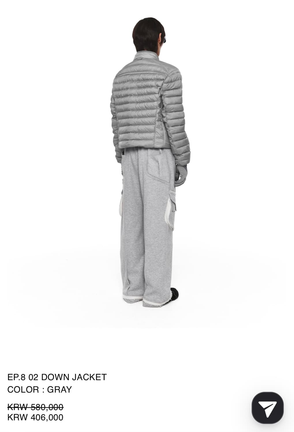 Xlim EP.8 02 DOWN JACKET L GRAY  상품이미지2