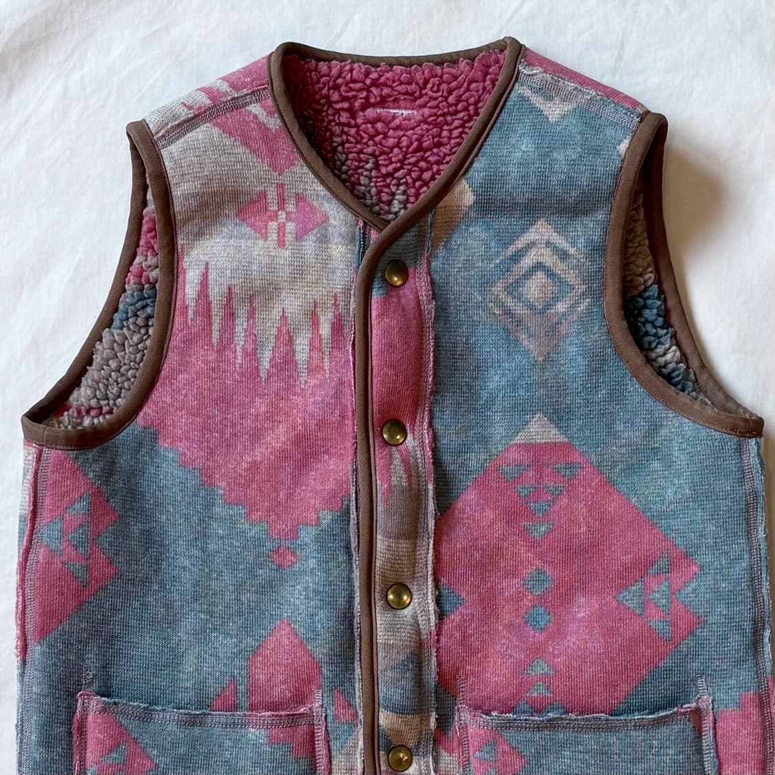 (1 S) KAPITAL 네이티브 나바호 리버서블 플리스 베스트 상품이미지2