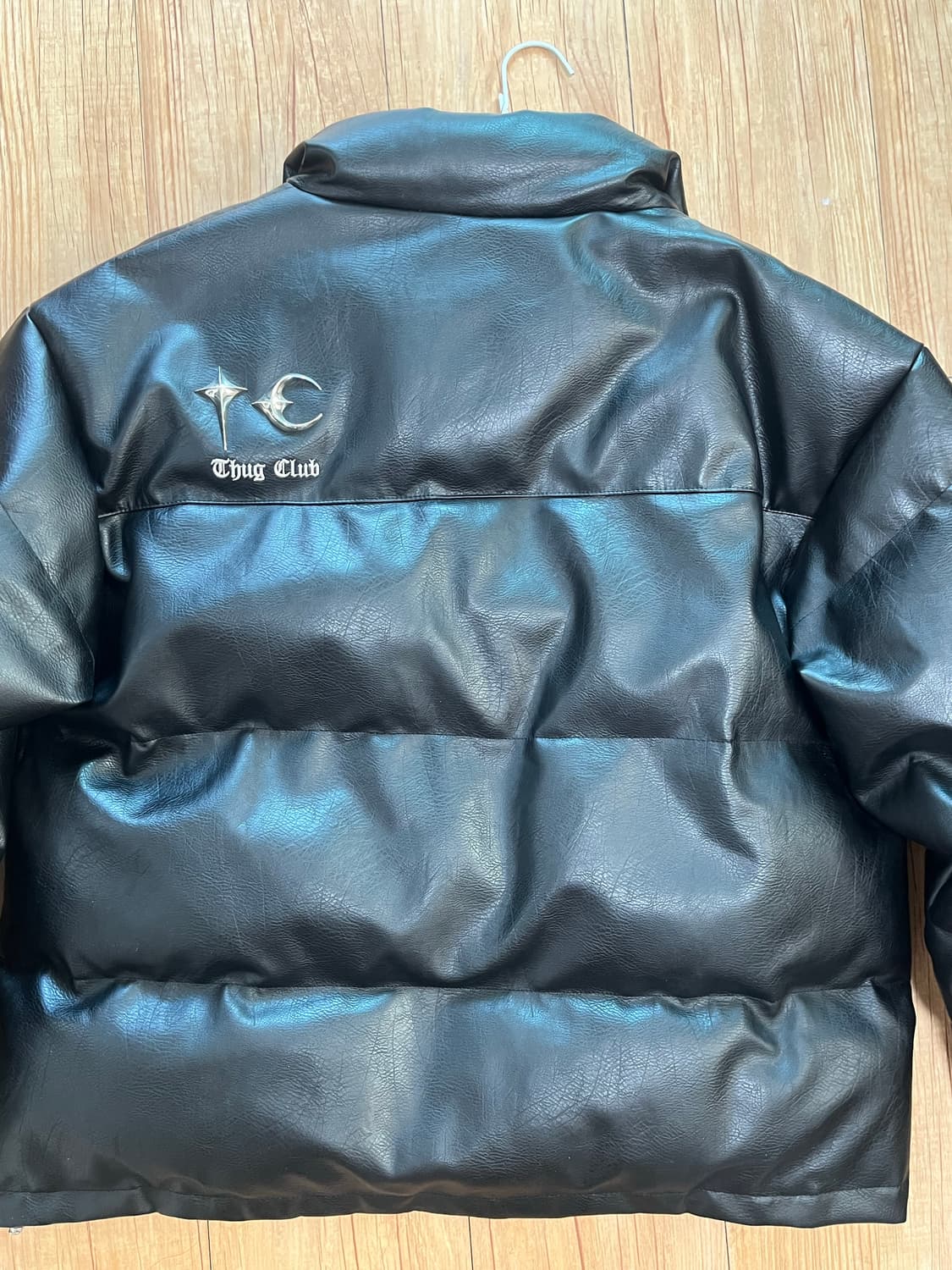 떠그 클럽 블랙 레더 패딩자켓 3 상품이미지3