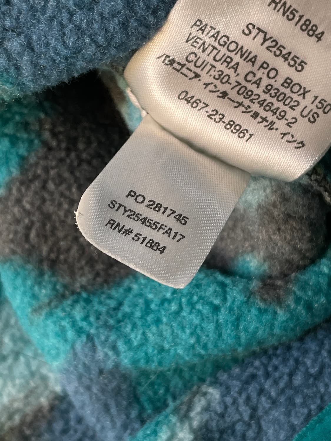 Patagonia Synchilla Trout Tails  Blue 상품이미지9