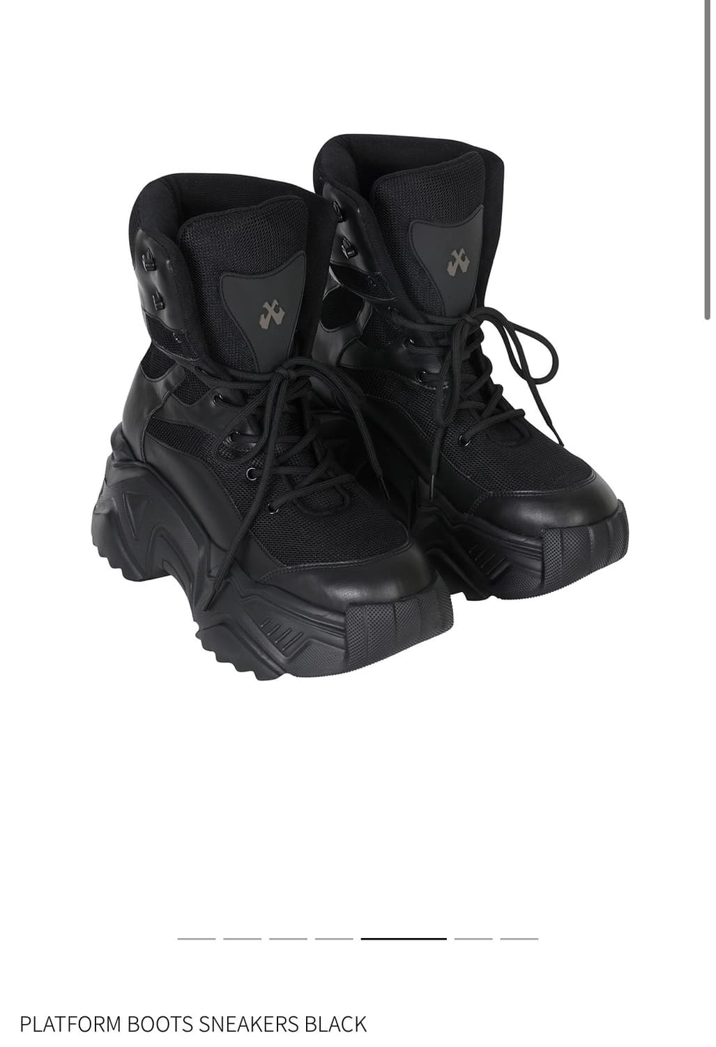 yeel PLATFORM BOOTS SNEAKERS BLACK 상품이미지1