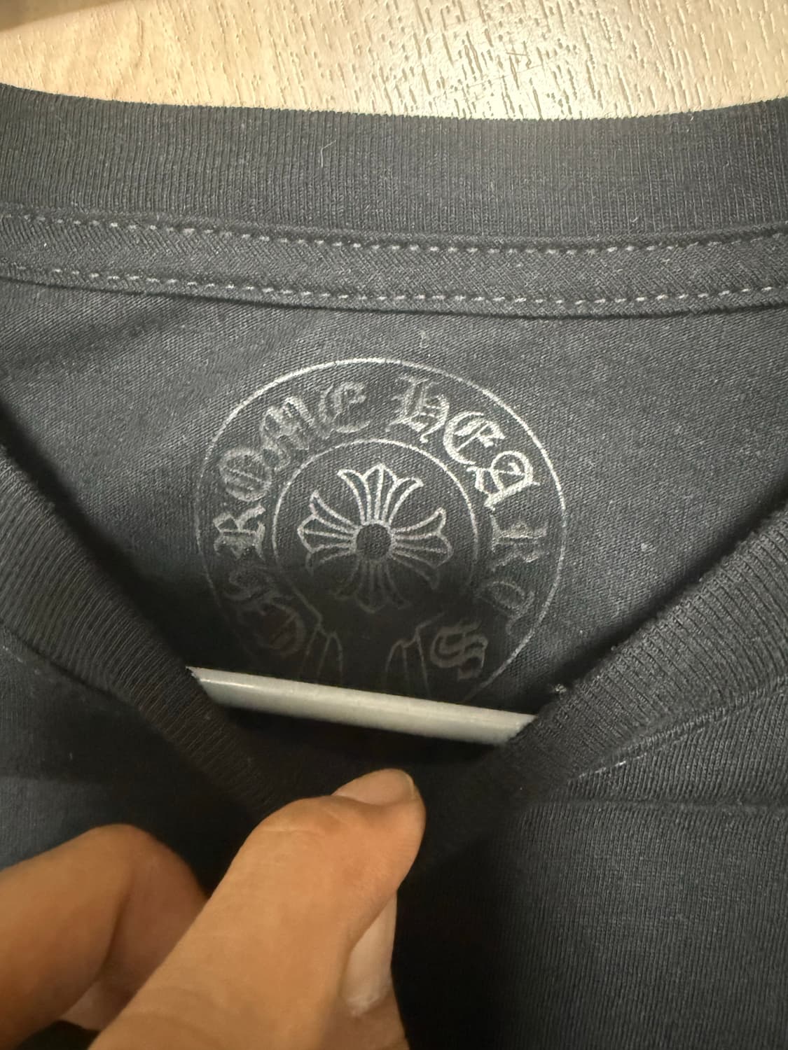 [L] 크롬하츠 오렌지 세메터리 티셔츠 블랙 상품이미지5