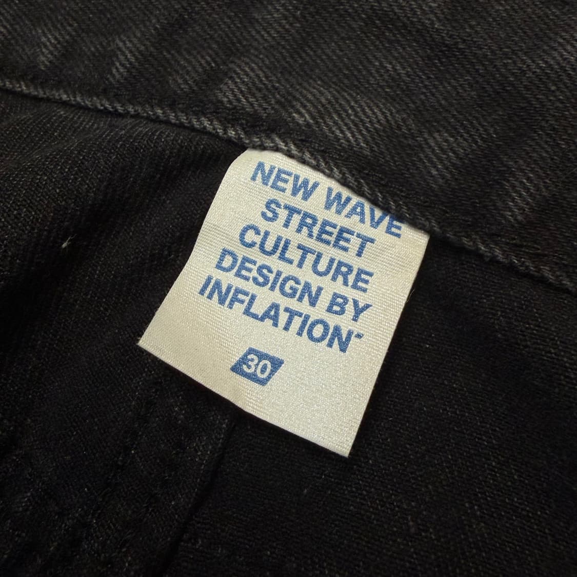 INFLATION japan 인플레이션 워시드 펀칭 와이드 데님  상품이미지3