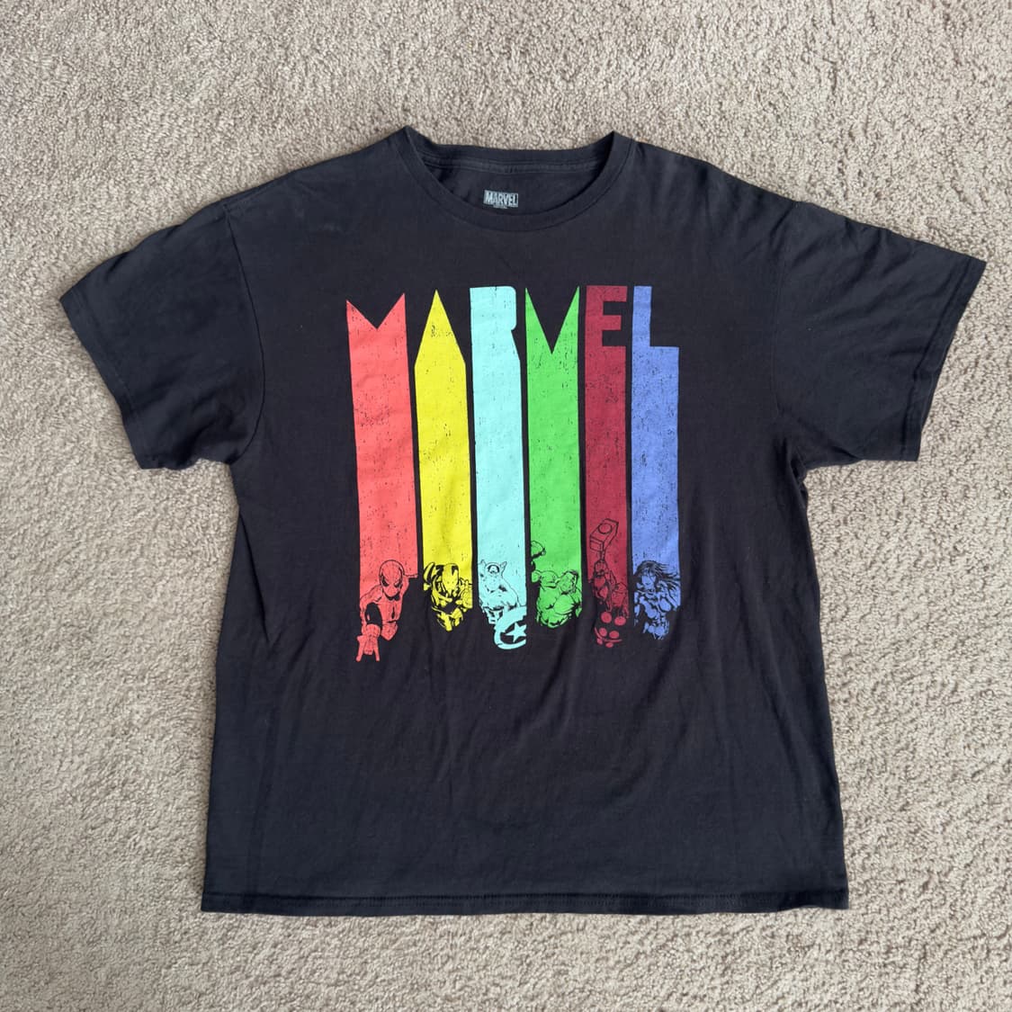 빈티지 마블 로고 어벤져스 티셔츠 상품이미지1