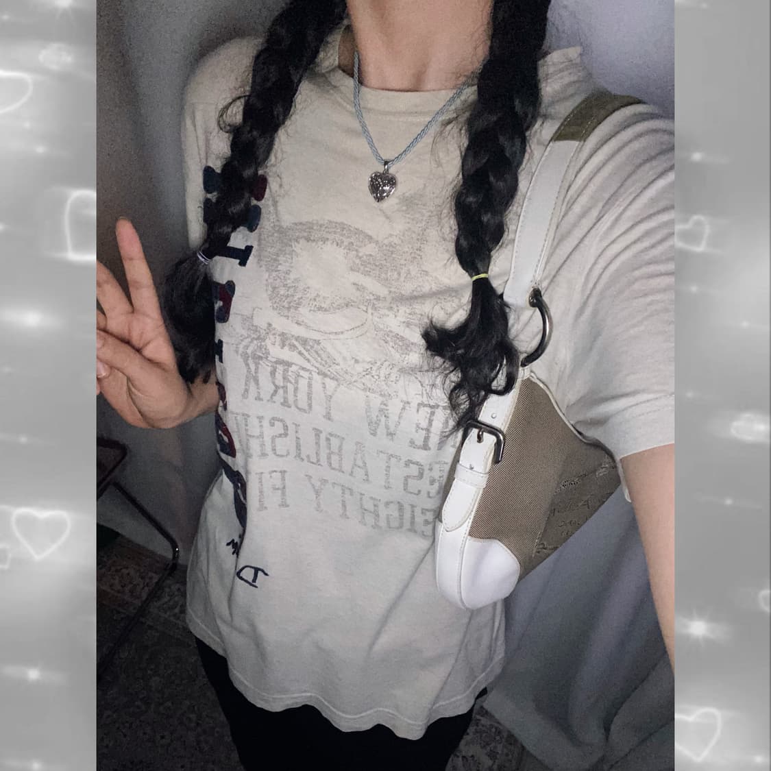 타미 베이지 오버핏 반팔 티셔츠 상품이미지6