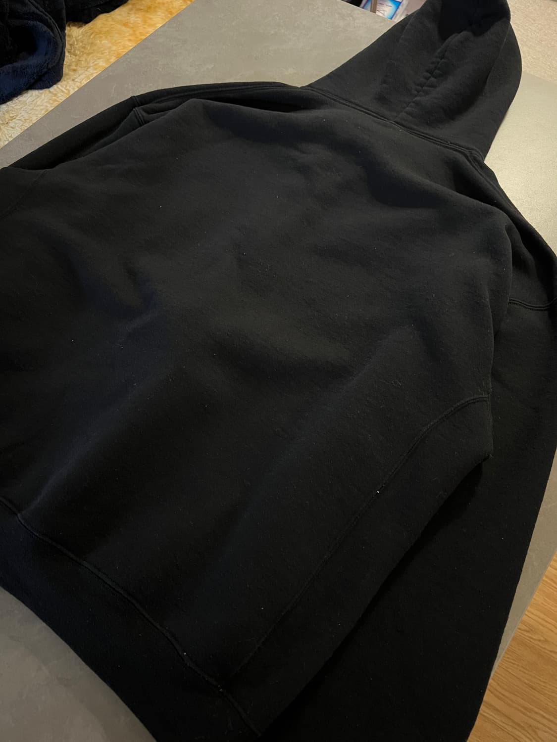 00s 러셀 빈티지 후드 블랙 XXL 상품이미지5