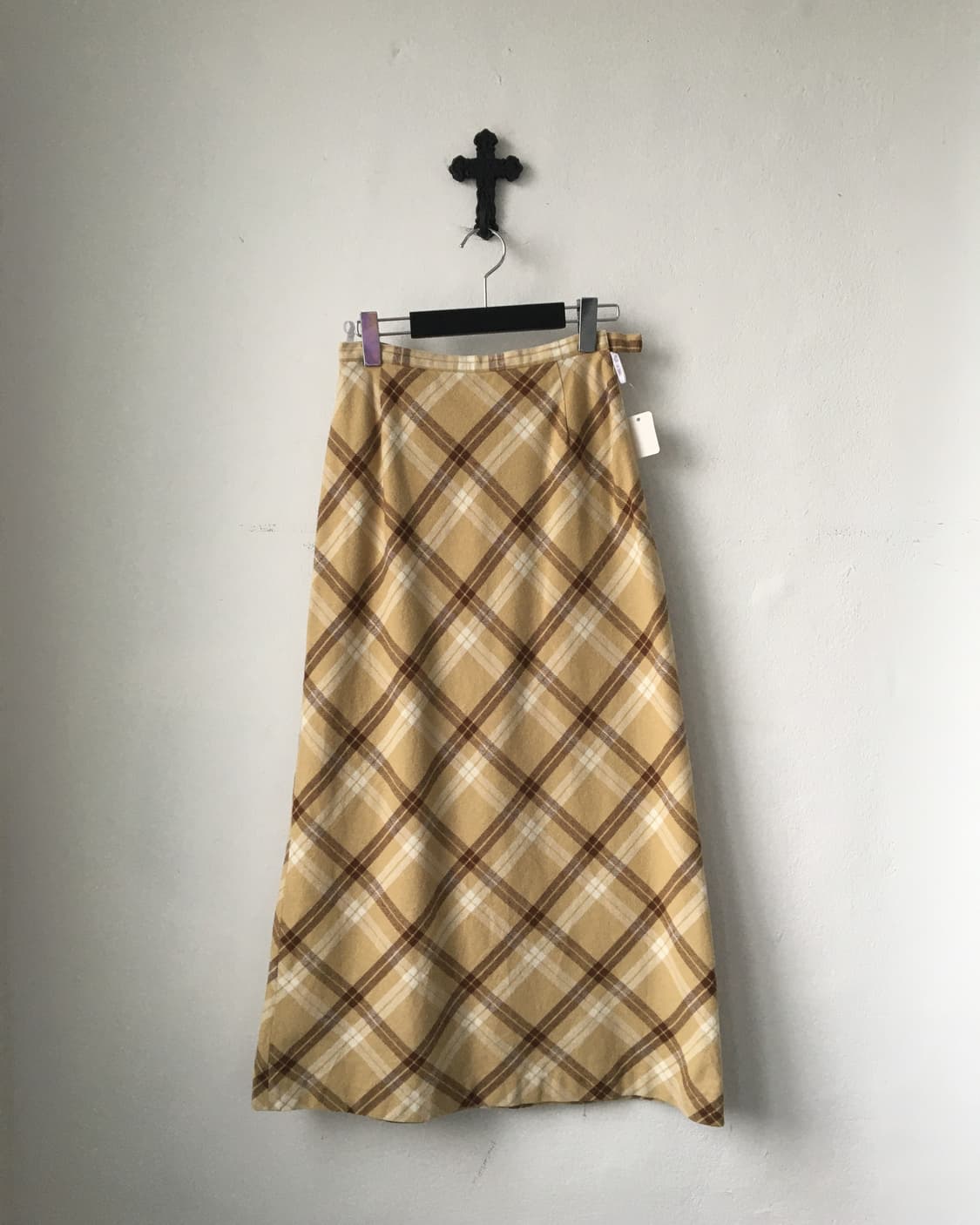 Check pattern woolen skirt 상품이미지1