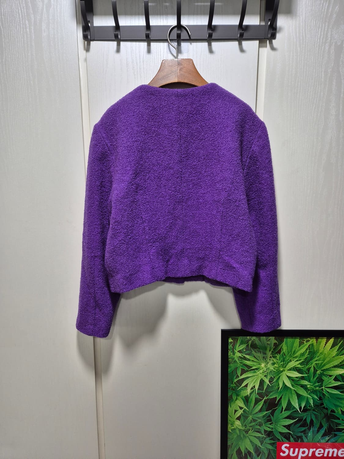 (세일)JPN빈티지 BON GENRE 퍼플 트위드 자켓 상품이미지10