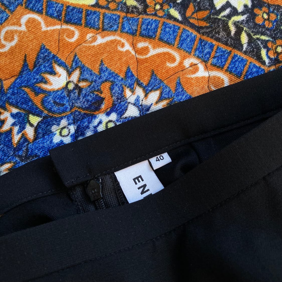 Japan made Enfold 엔폴드 울 블랙 H라인 펜슬 트임 스커트 상품이미지5