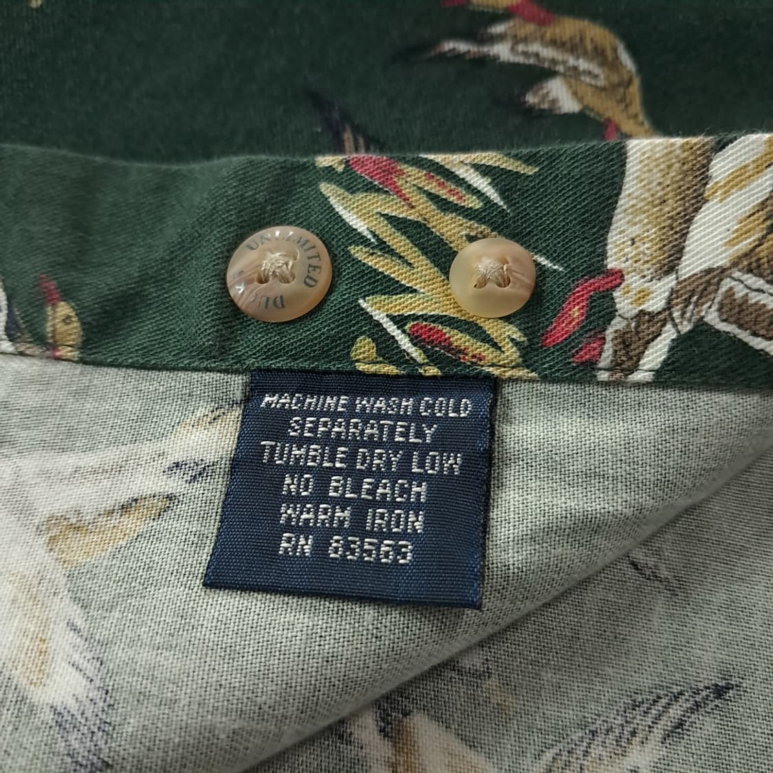 CK213 XL 덕언리미티드 90s 포레스트그린 셔츠 남방 상품이미지6