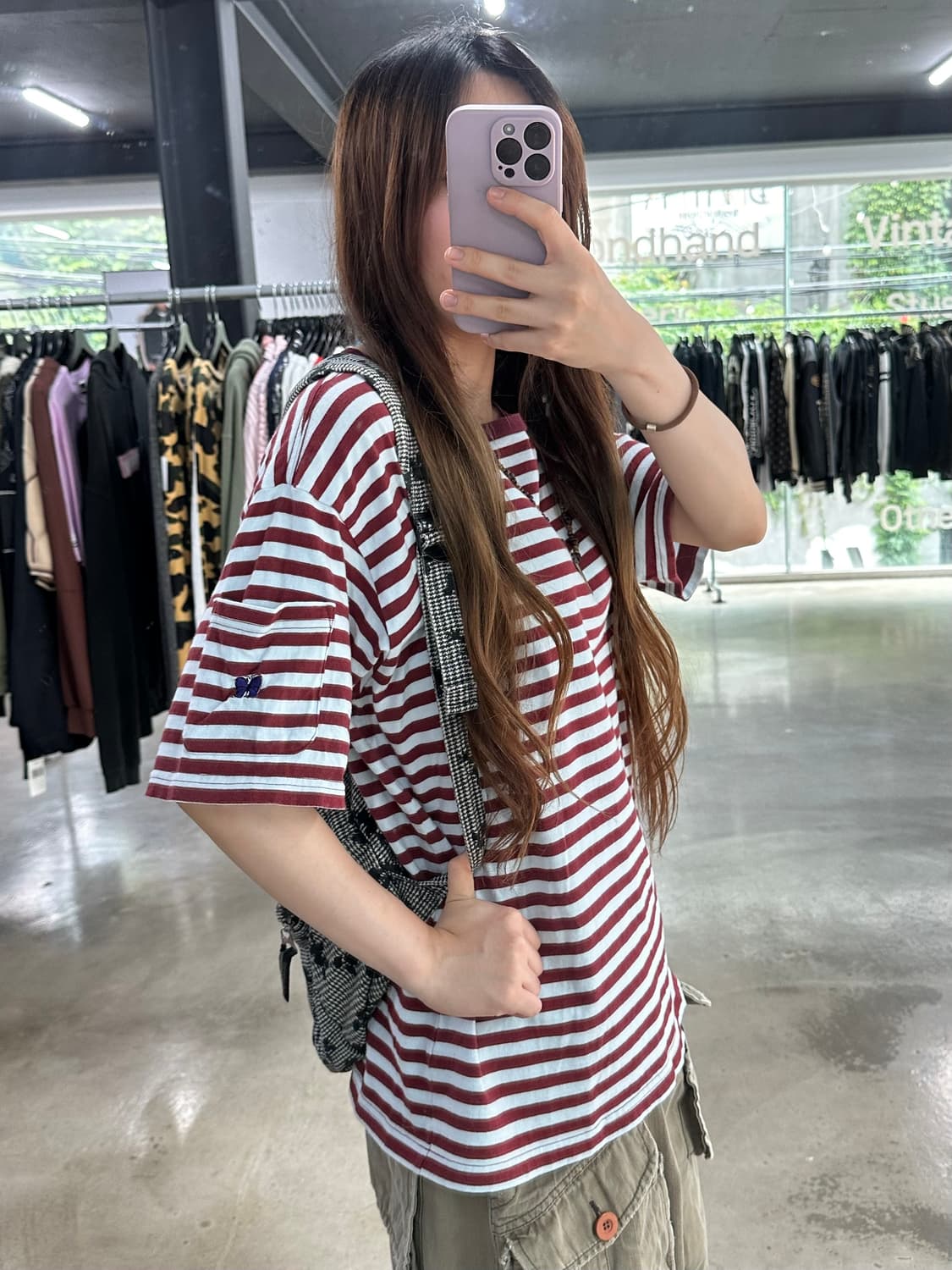 니들스 스트라이프 포켓 너드 반팔티셔츠 상품이미지4