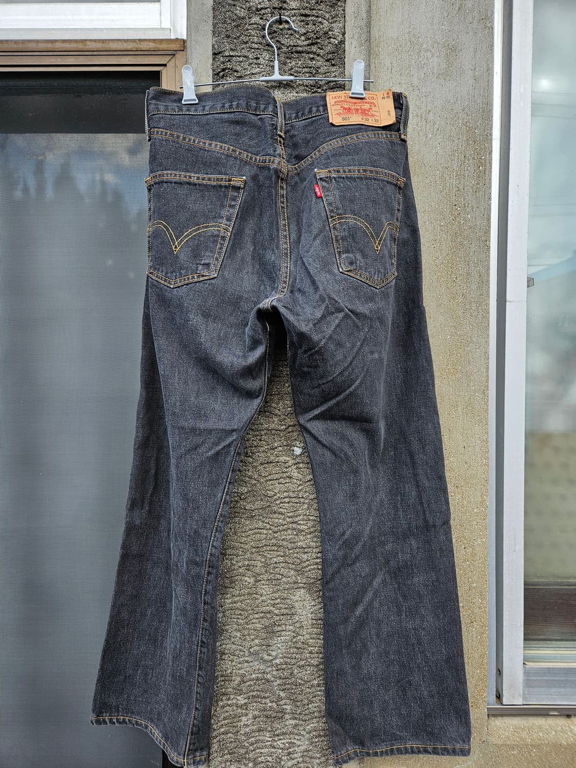 리바이스 501 흑청 데님 팬츠 (32x32) 상품이미지6