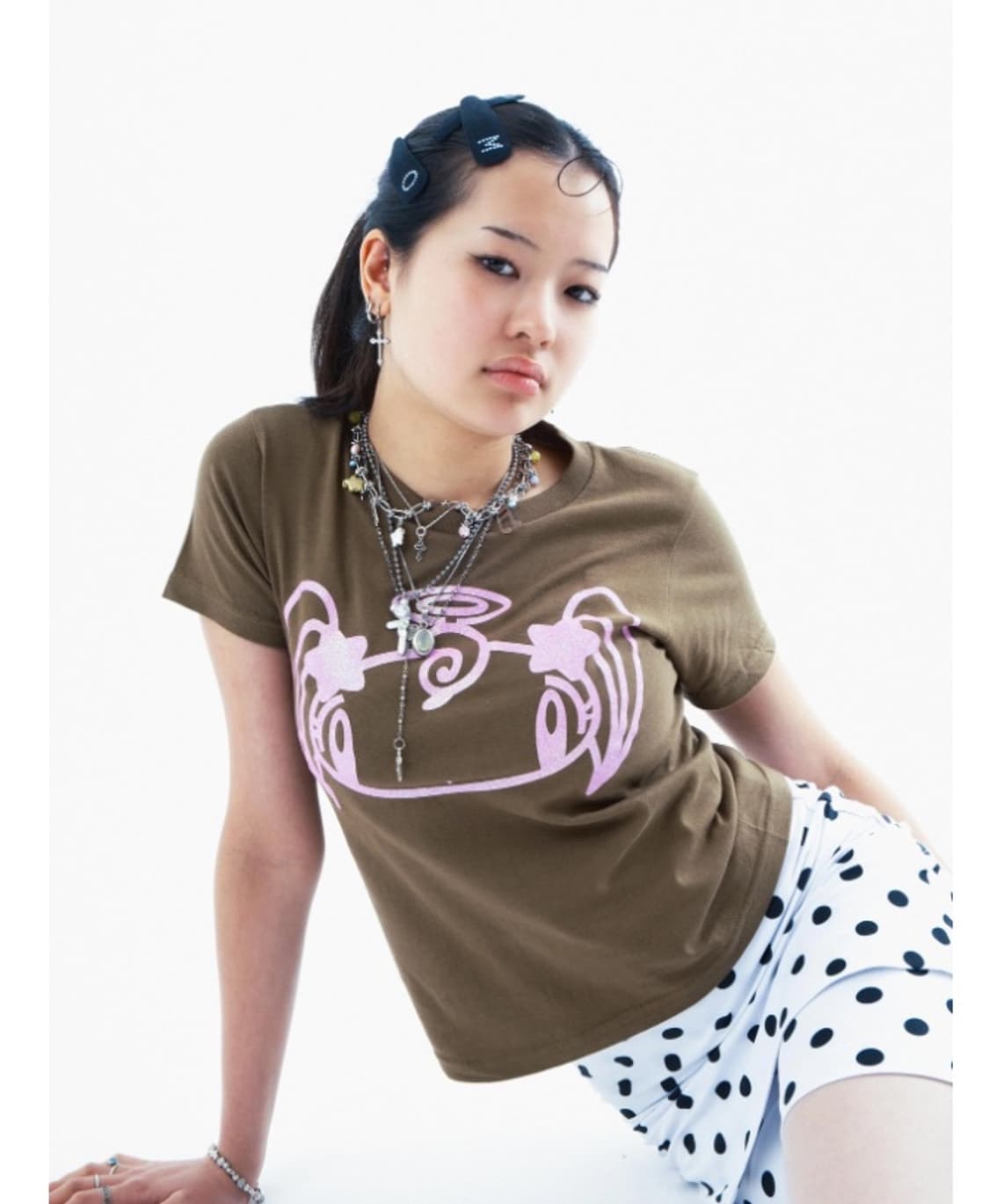 샬롬클럽 shalom club 퓨로 밤 티셔츠 올리브 상품이미지2