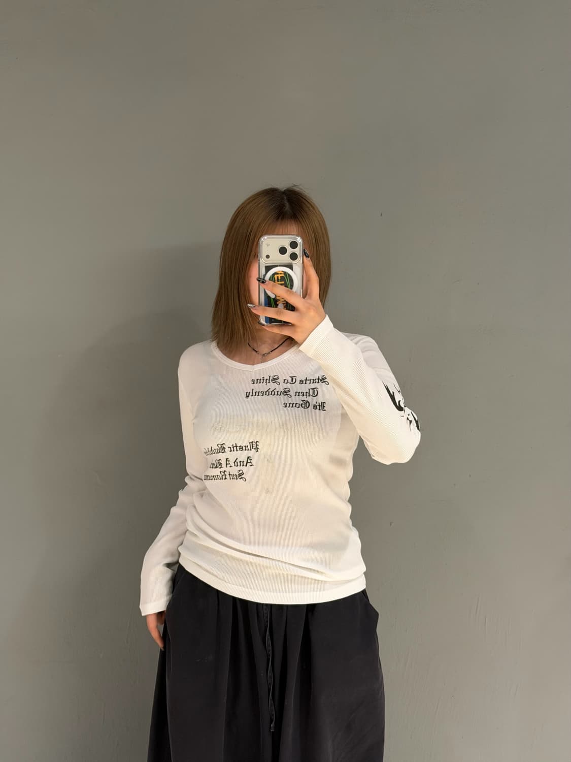 faded cross tribal pattern long sleeve 상품이미지2