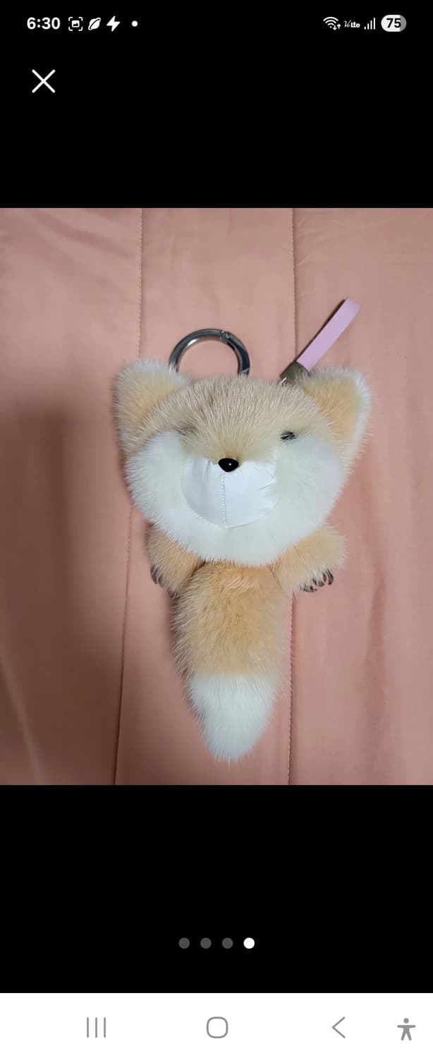 유럽 코펜하겐 브랜드의 천연밍크 참 키링 새제품 상품이미지4