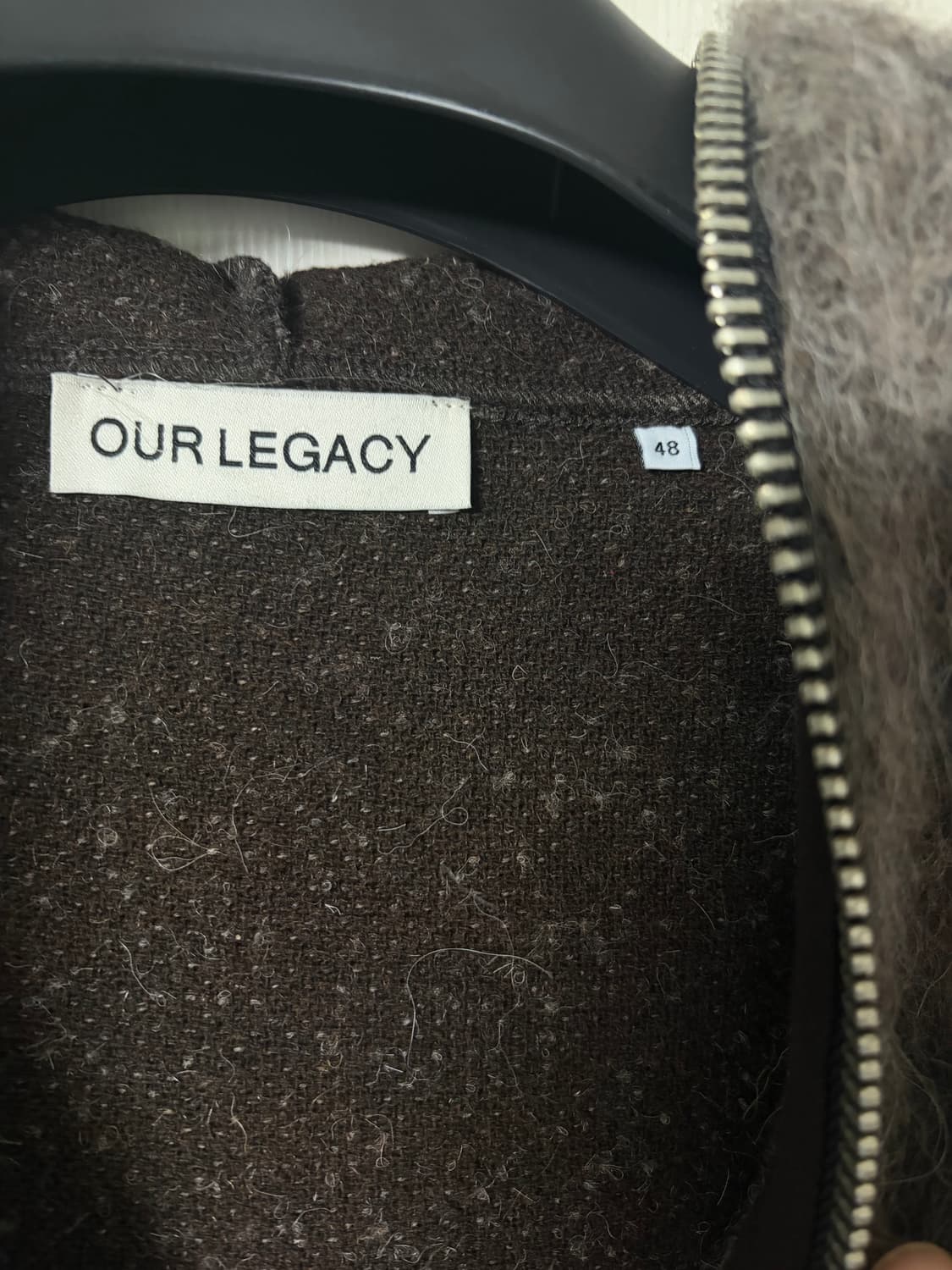 아워레가시 풀 집 후드 몰 그레이 모헤어 상품이미지2