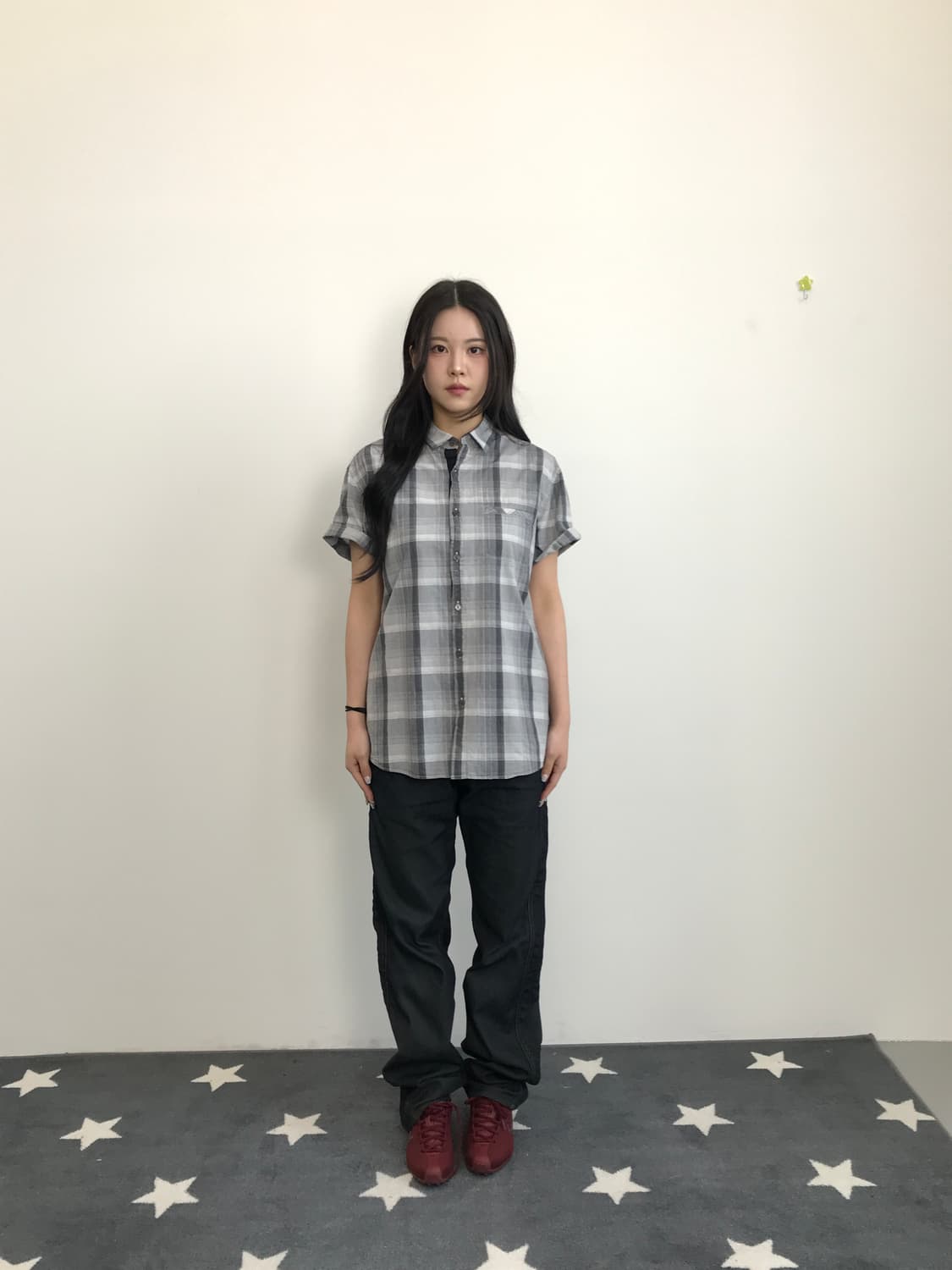 DKNY Check Short Sleeve Shirt 상품이미지1