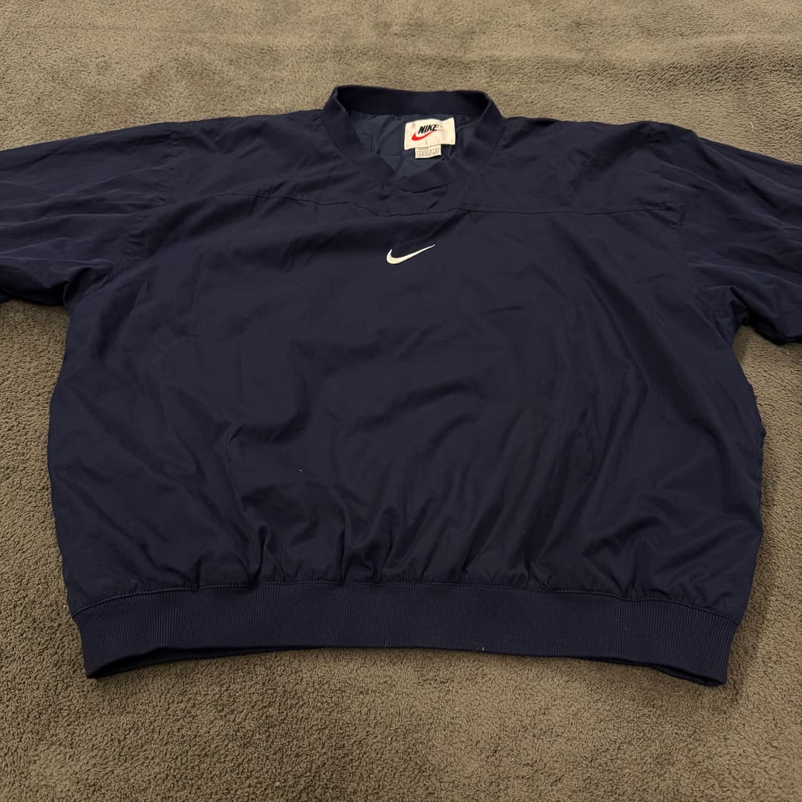 [ 정품/L ] 나이키 스우시 올드스쿨 브이넥 바람막이 웜업 상품이미지2