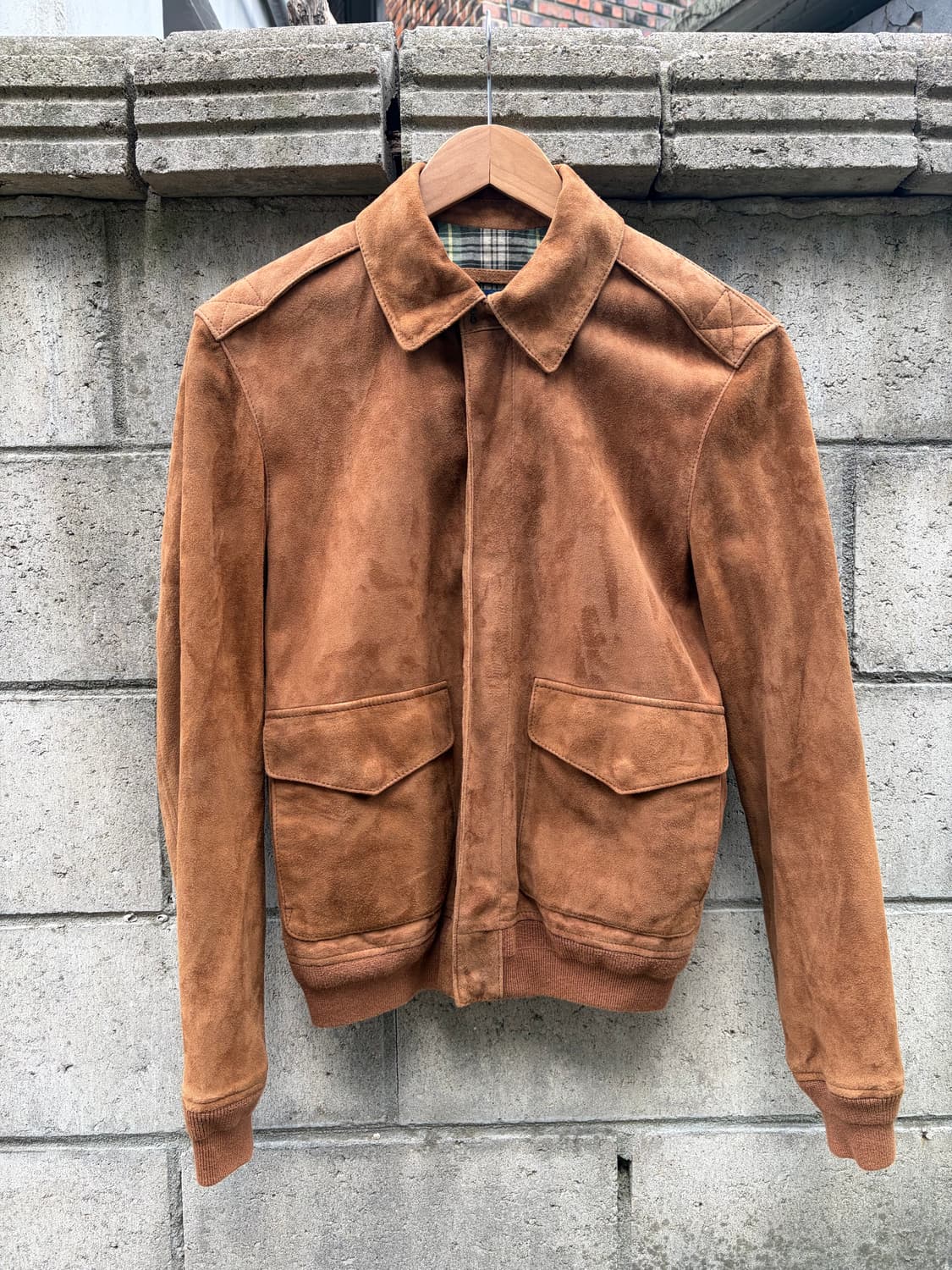 폴로 랄프로렌 A-2 스웨이드 레더 자켓 상품이미지3