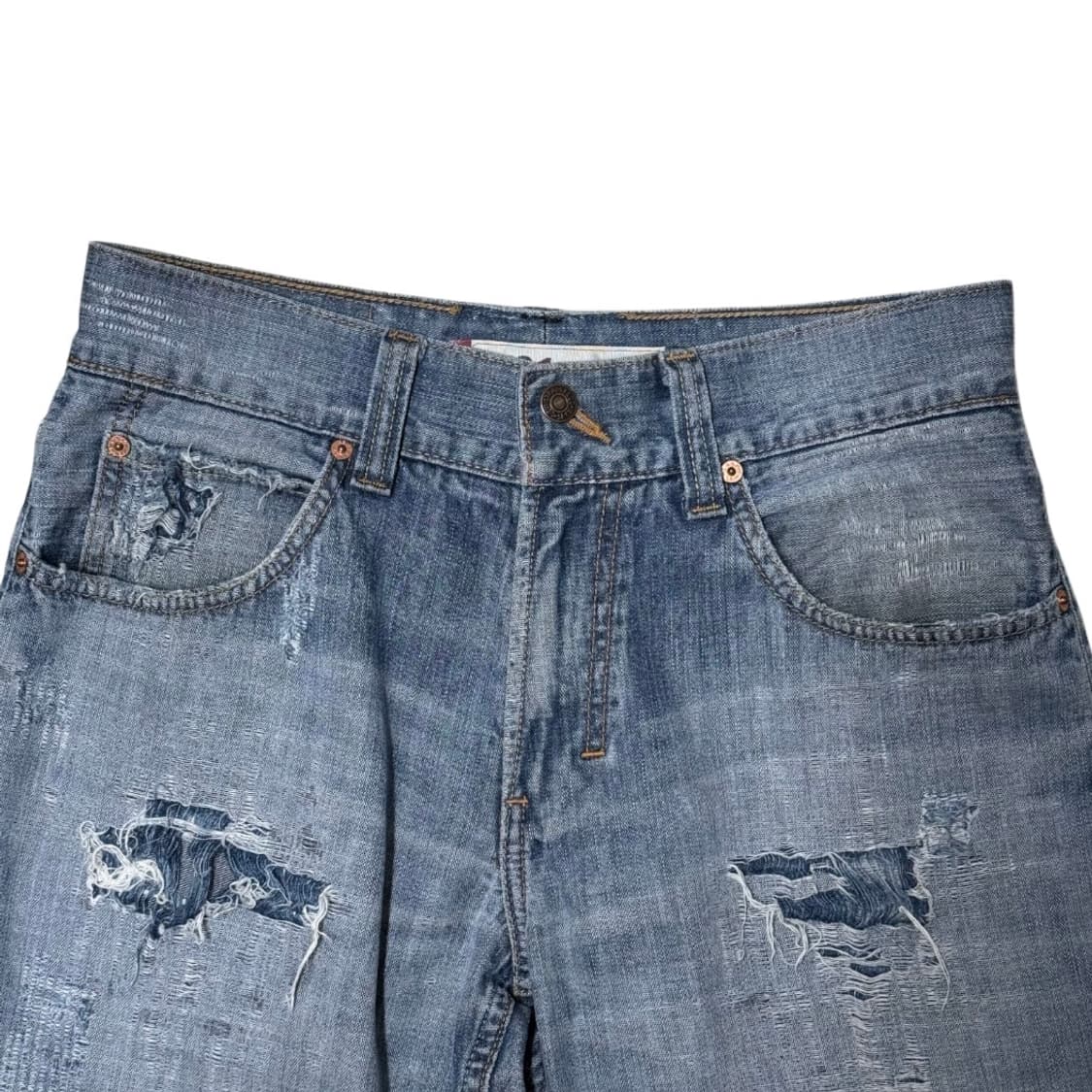 리바이스 521 와이드 레그 그런지 워싱 데님팬츠 상품이미지6