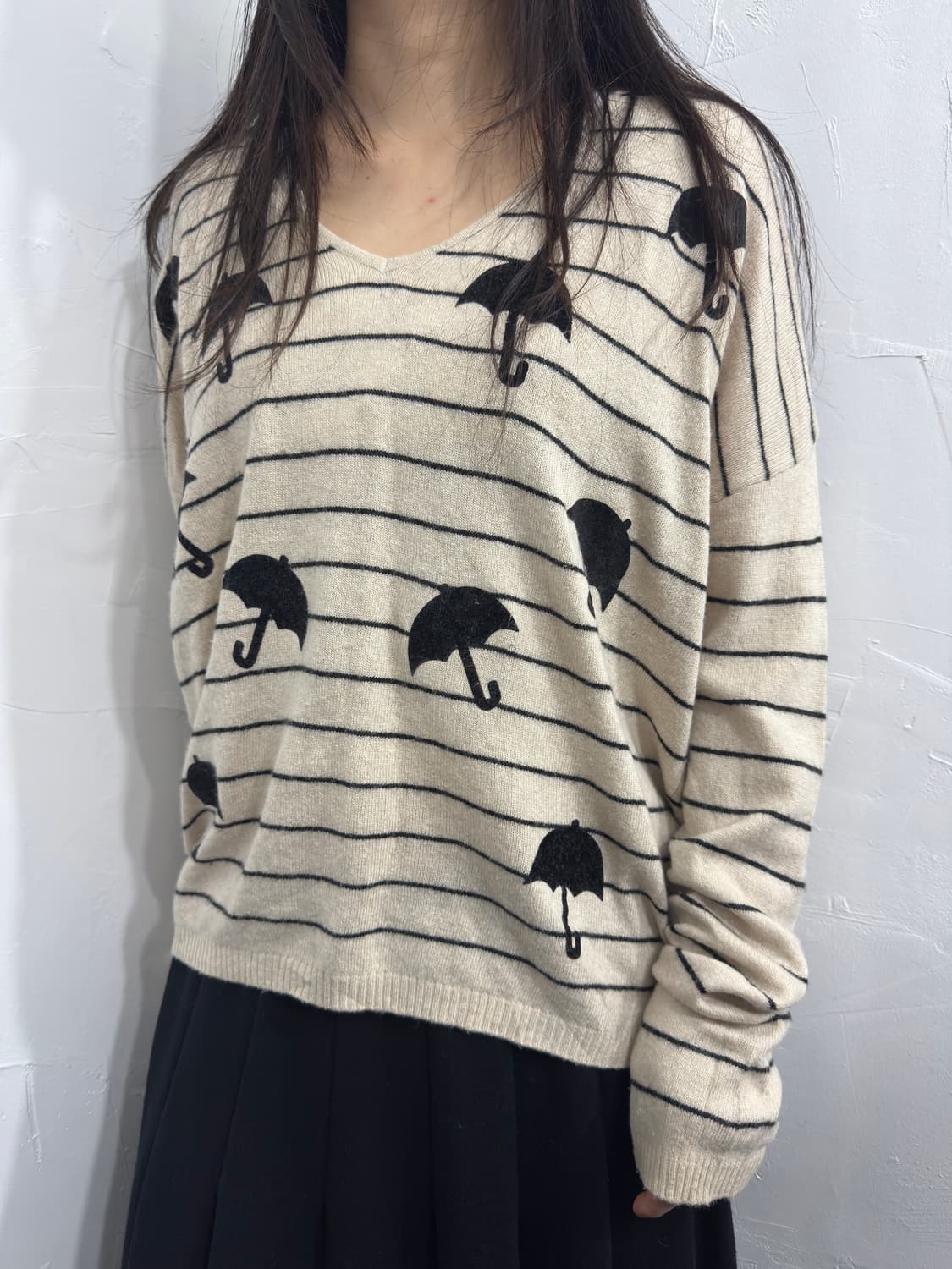 lolotas&l umbrella stripe knit top 상품이미지2