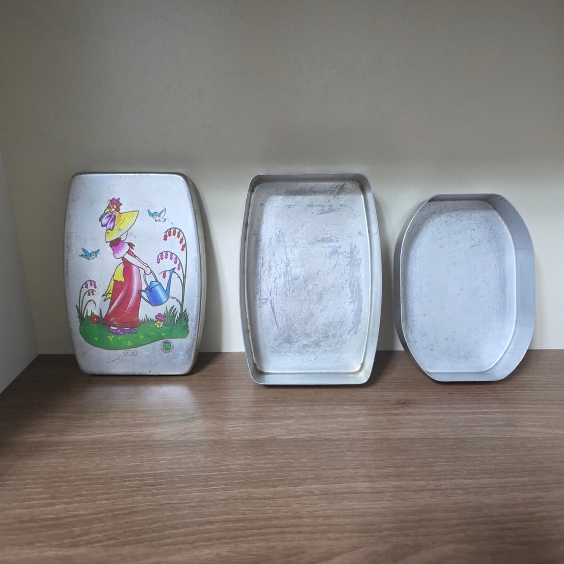 옛날 양은 도시락통 3개 일괄 상품이미지2