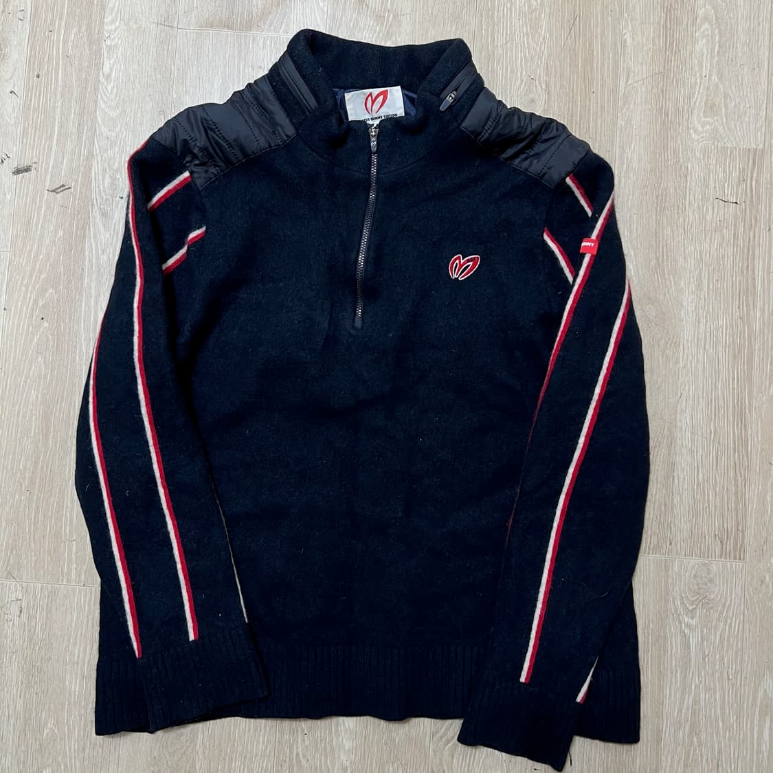 마스터바니 에디션 여성 골프웨어 캐시미어 반집업 방풍 니트 7사이즈  상품이미지1