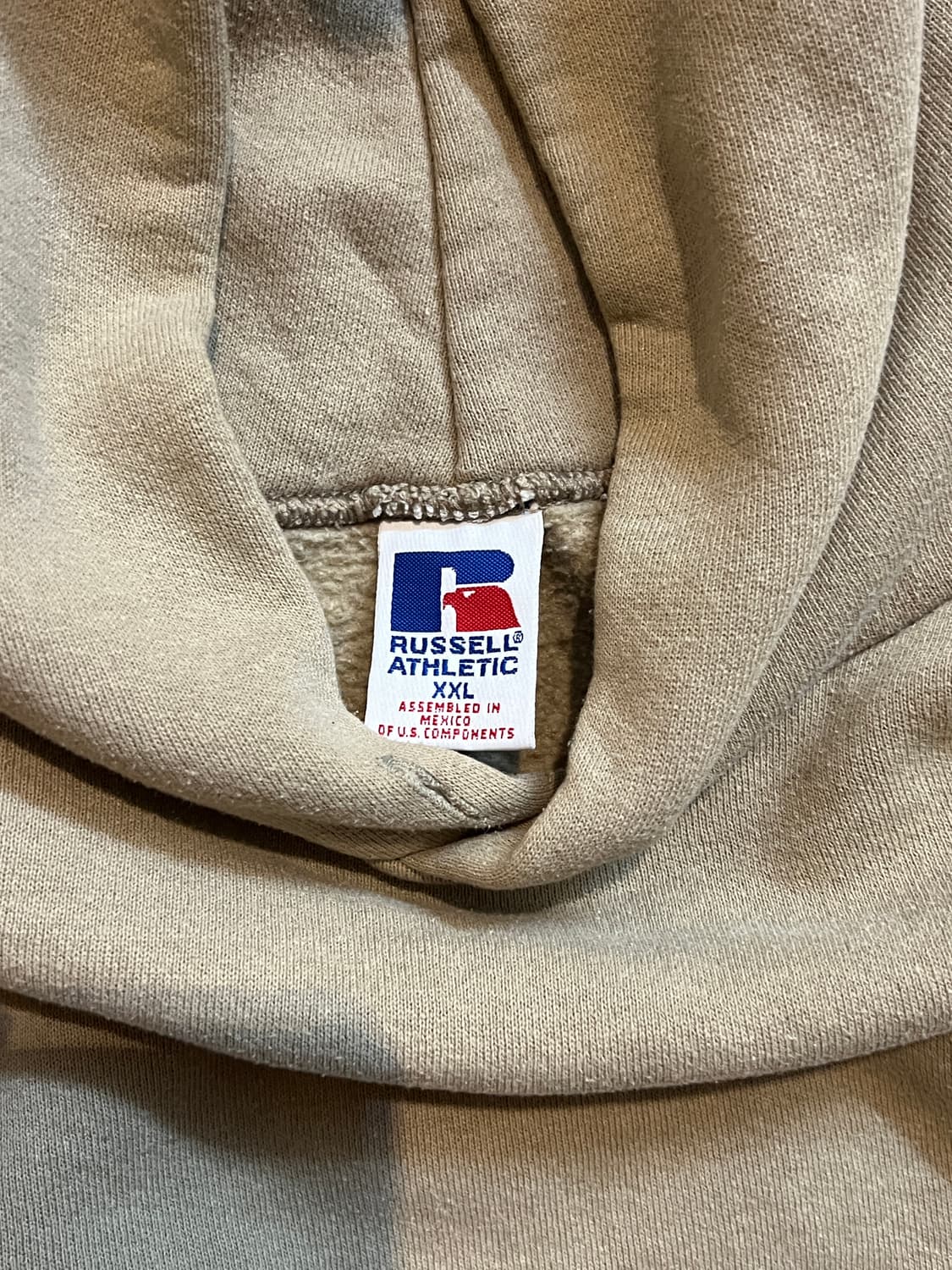 러셀 빈티지 후디 탄 XXL (우주매물) 상품이미지6