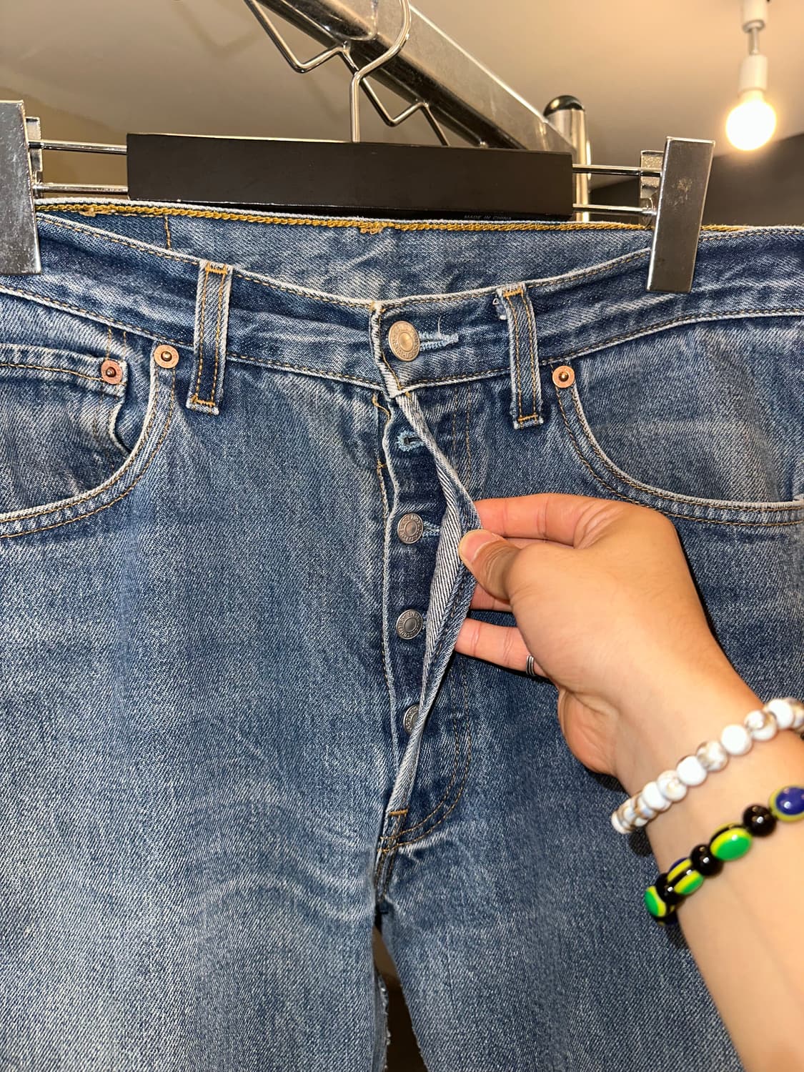 90’s Levi’s 501 273 denim washed pants  상품이미지6