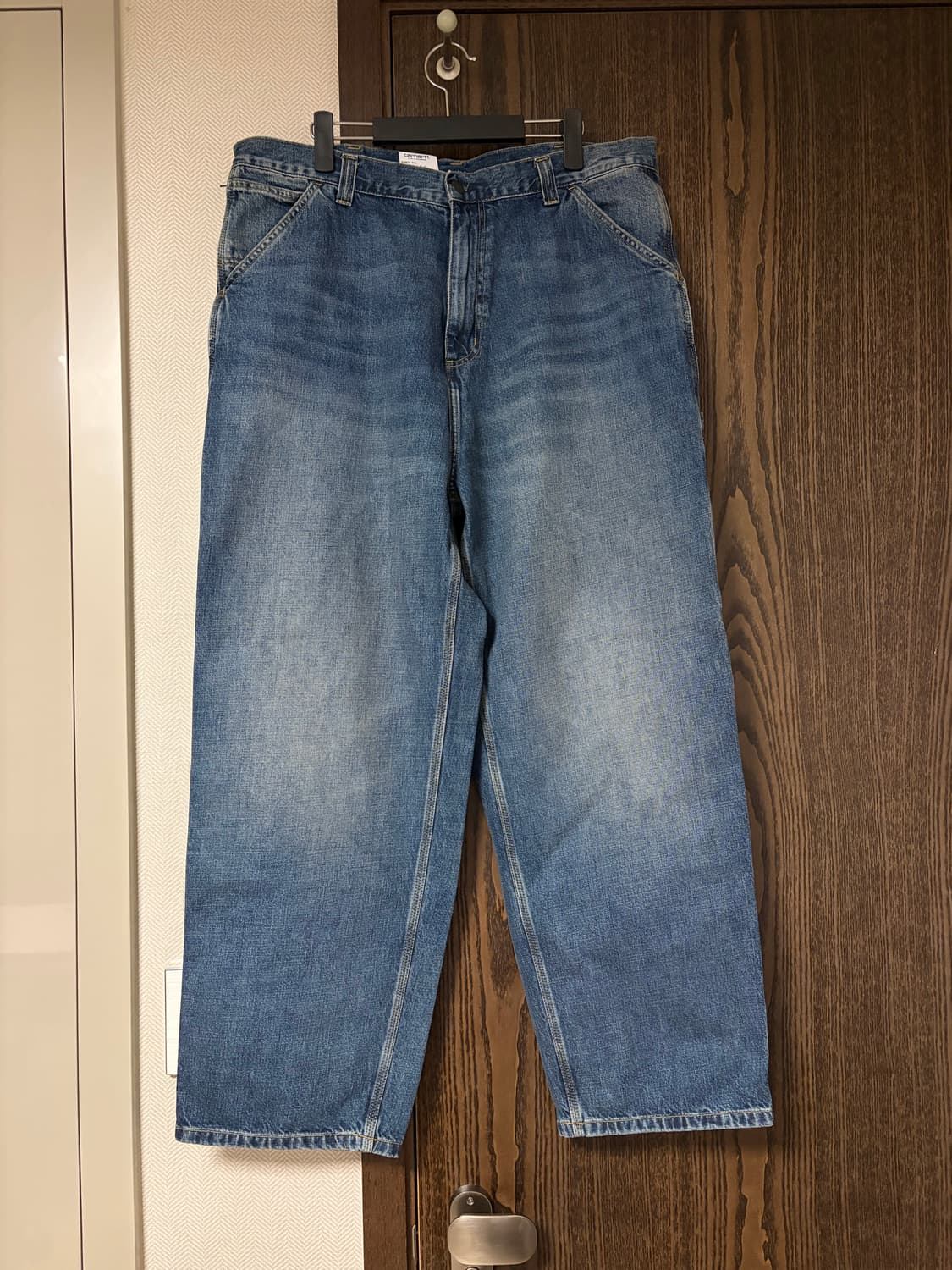 [XL] 칼하트 윕 싱글 니 팬츠 블루 다크 유즈드 워시 상품이미지4