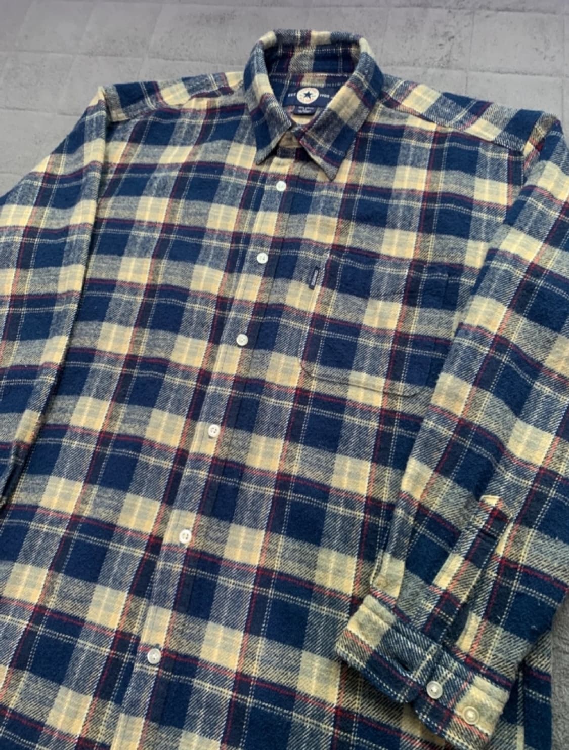 컨버스 재팬 플란넬 체크셔츠 L 상품이미지2