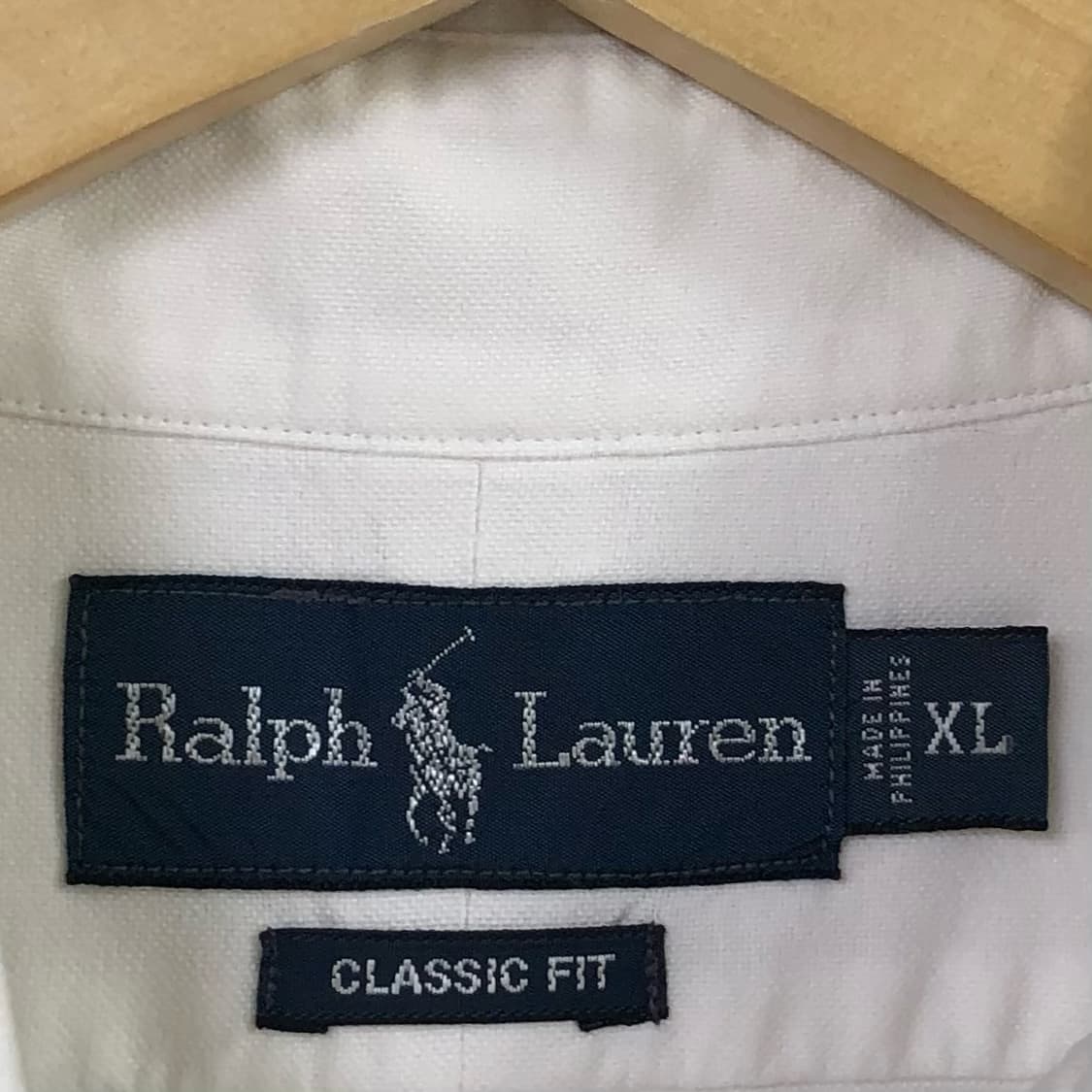 XL 폴로 옥스포드 화이트 셔츠 상품이미지3