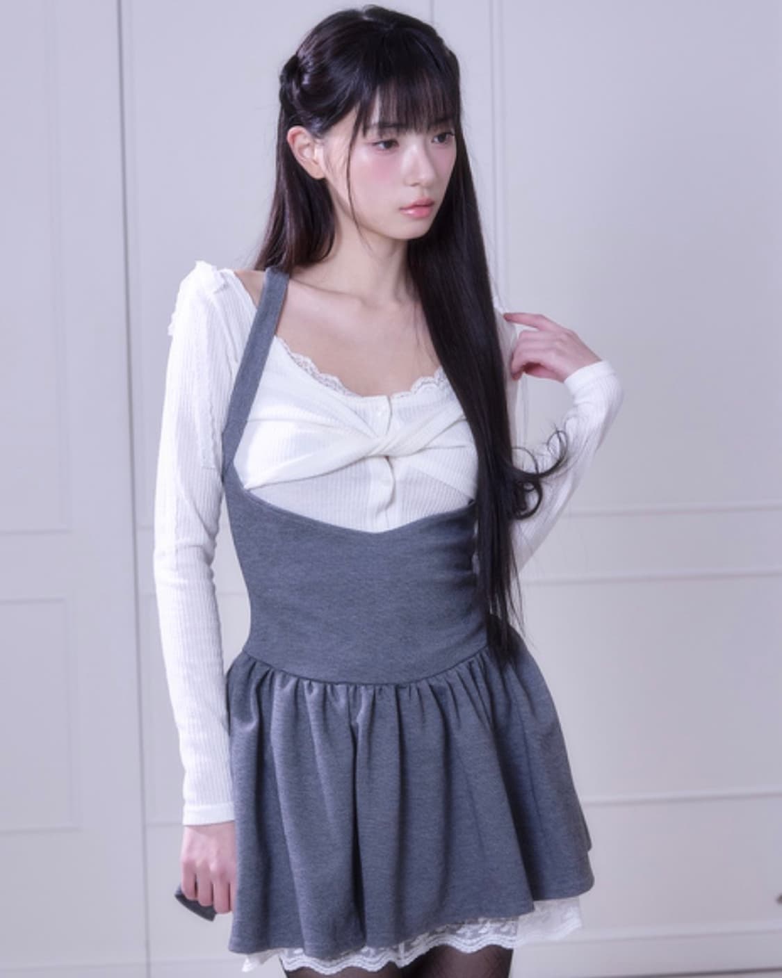 민네 minnne |  리본 탑 상품이미지3