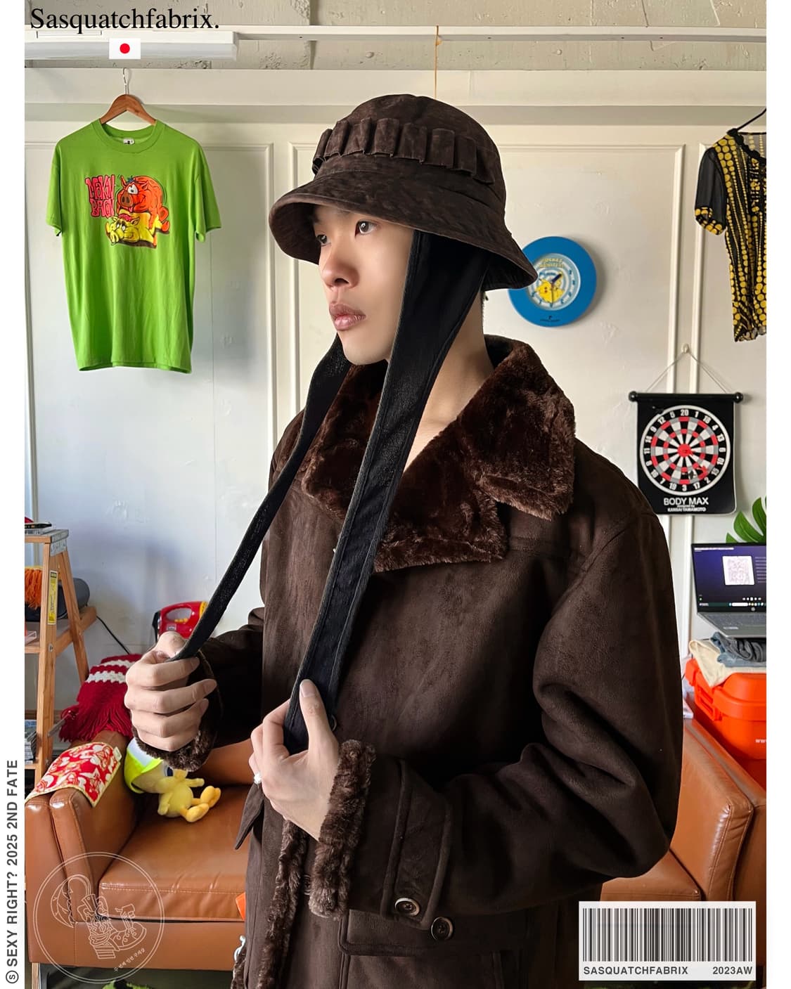 Sasquatchfabrix 23AW Eaf-Muff Bucket Hat 상품이미지1