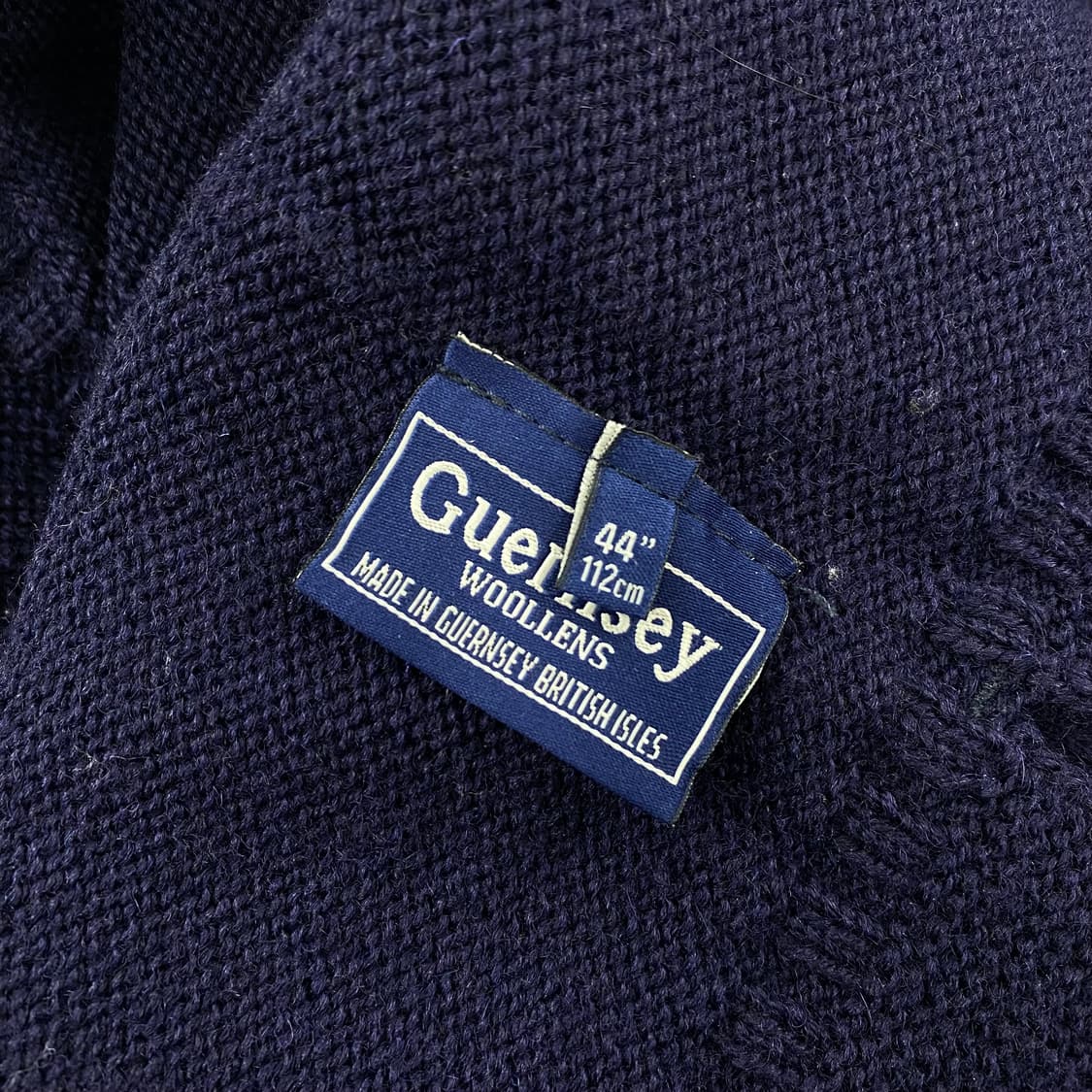 건지 울른스 터틀넥 네이비 피셔맨 스웨터 (100) 상품이미지8