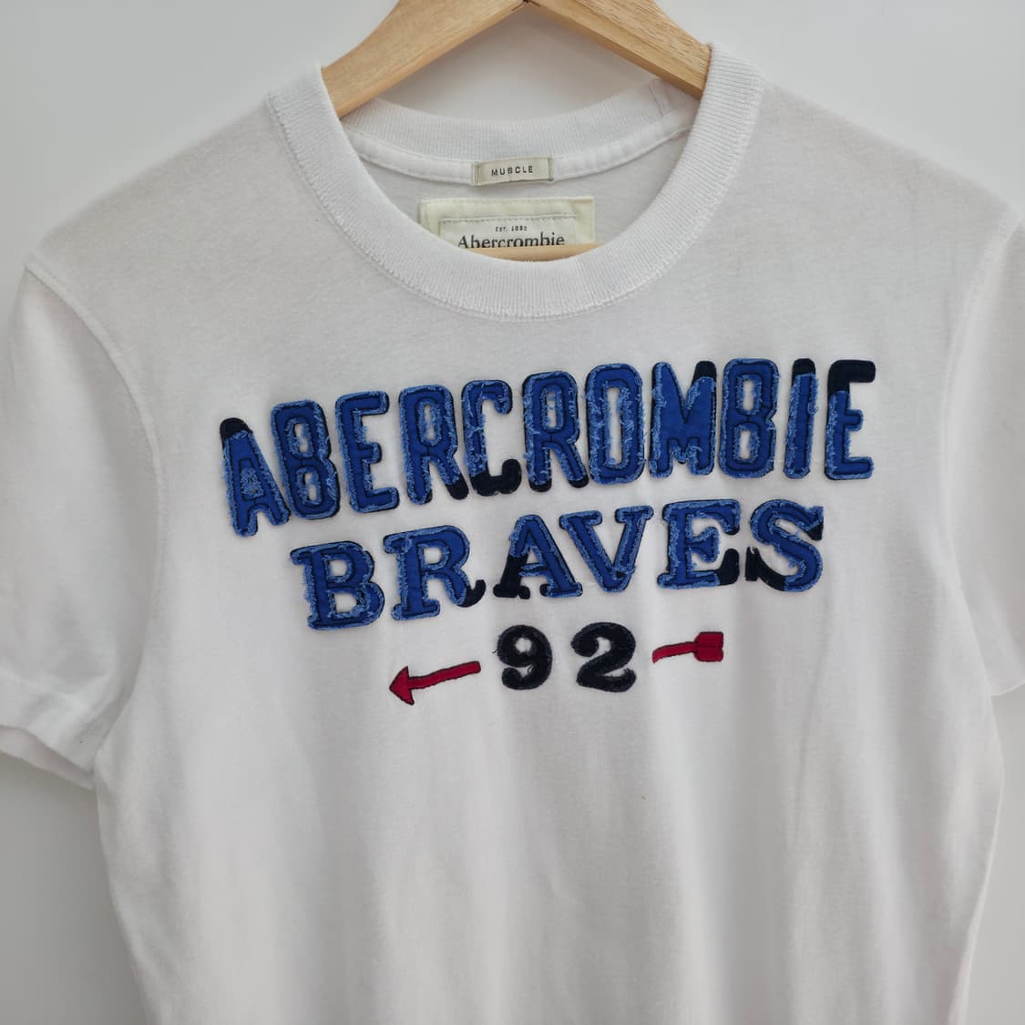 [L] 아베크롬비 화이트 반팔티 상품이미지2