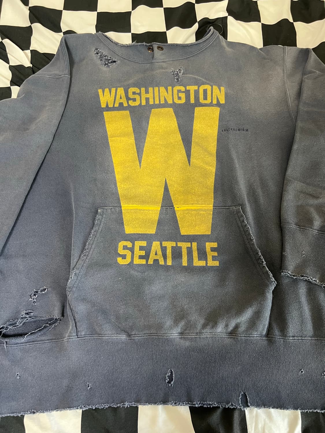 아나크로놈 컷오프 스웻셔츠(네이비)XL사이즈  상품이미지2