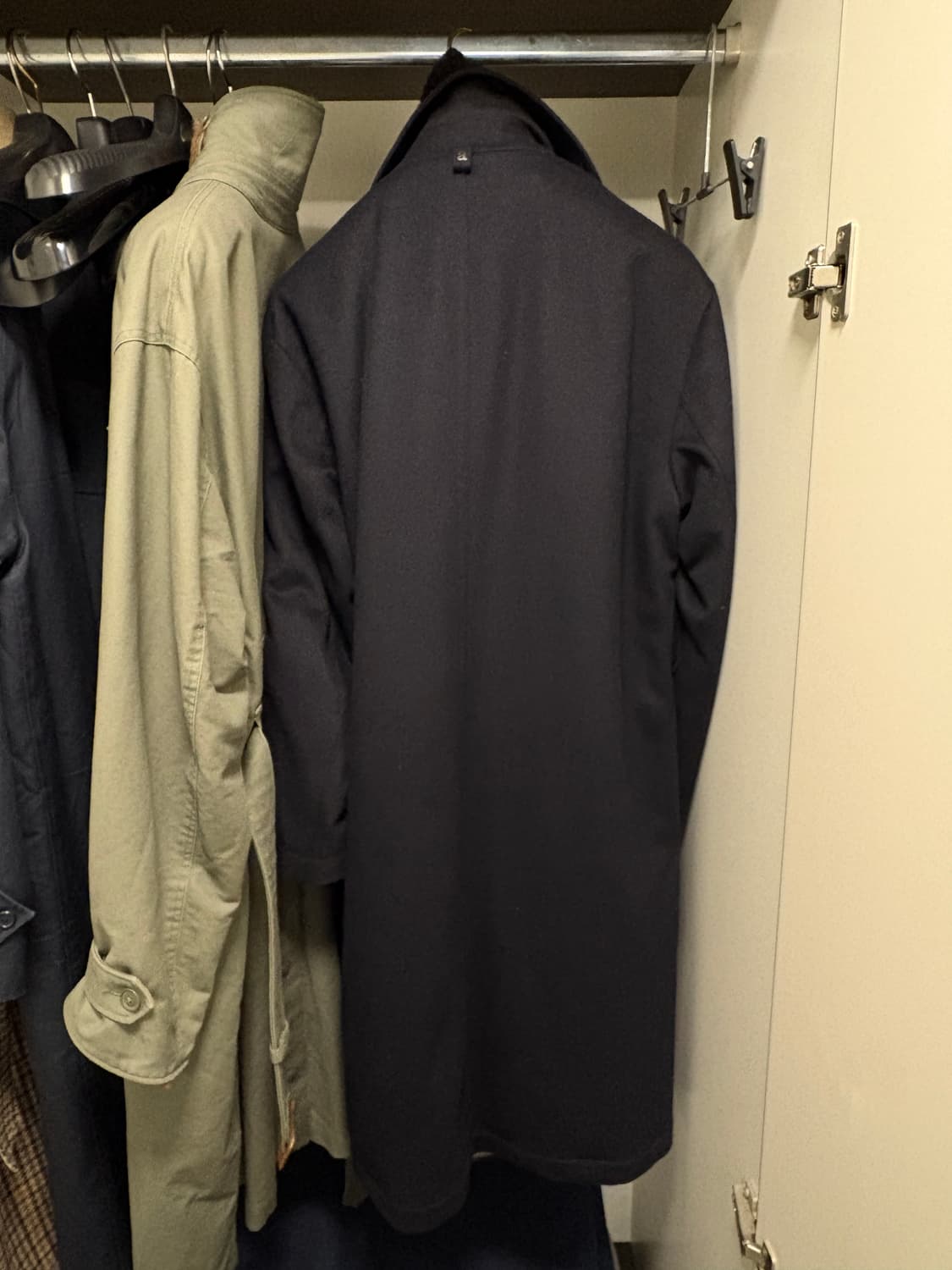 알레그리 울 캐시 코트 (하이넥 가디건 탈부착,구스다운 라이너) 상품이미지8