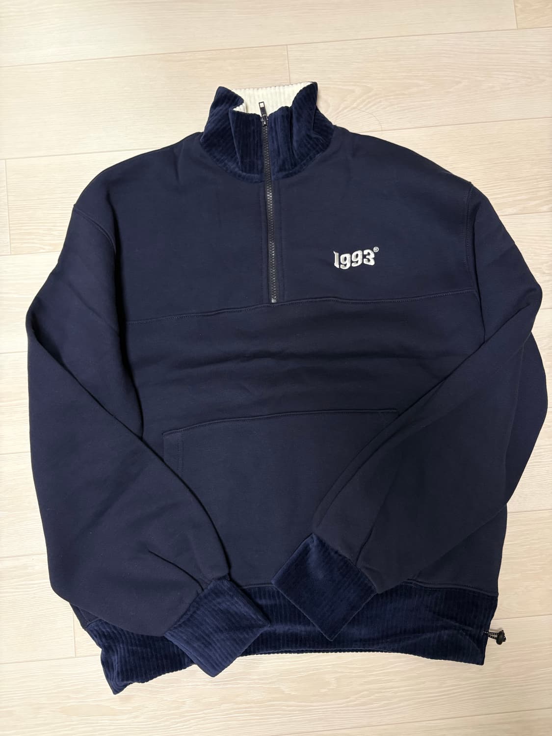 1993 반집업 맨투맨 네이비 M 새제품 상품이미지2