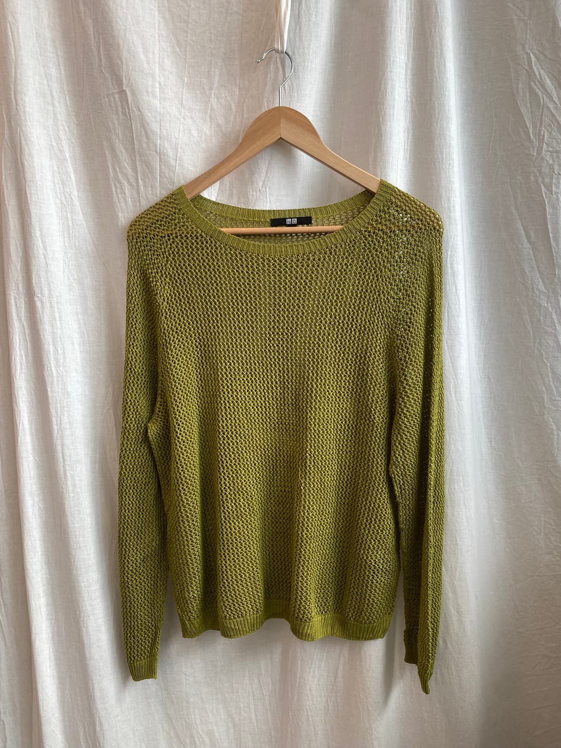 UNIQLO 그린 린넨혼방 니트(L) 상품이미지2