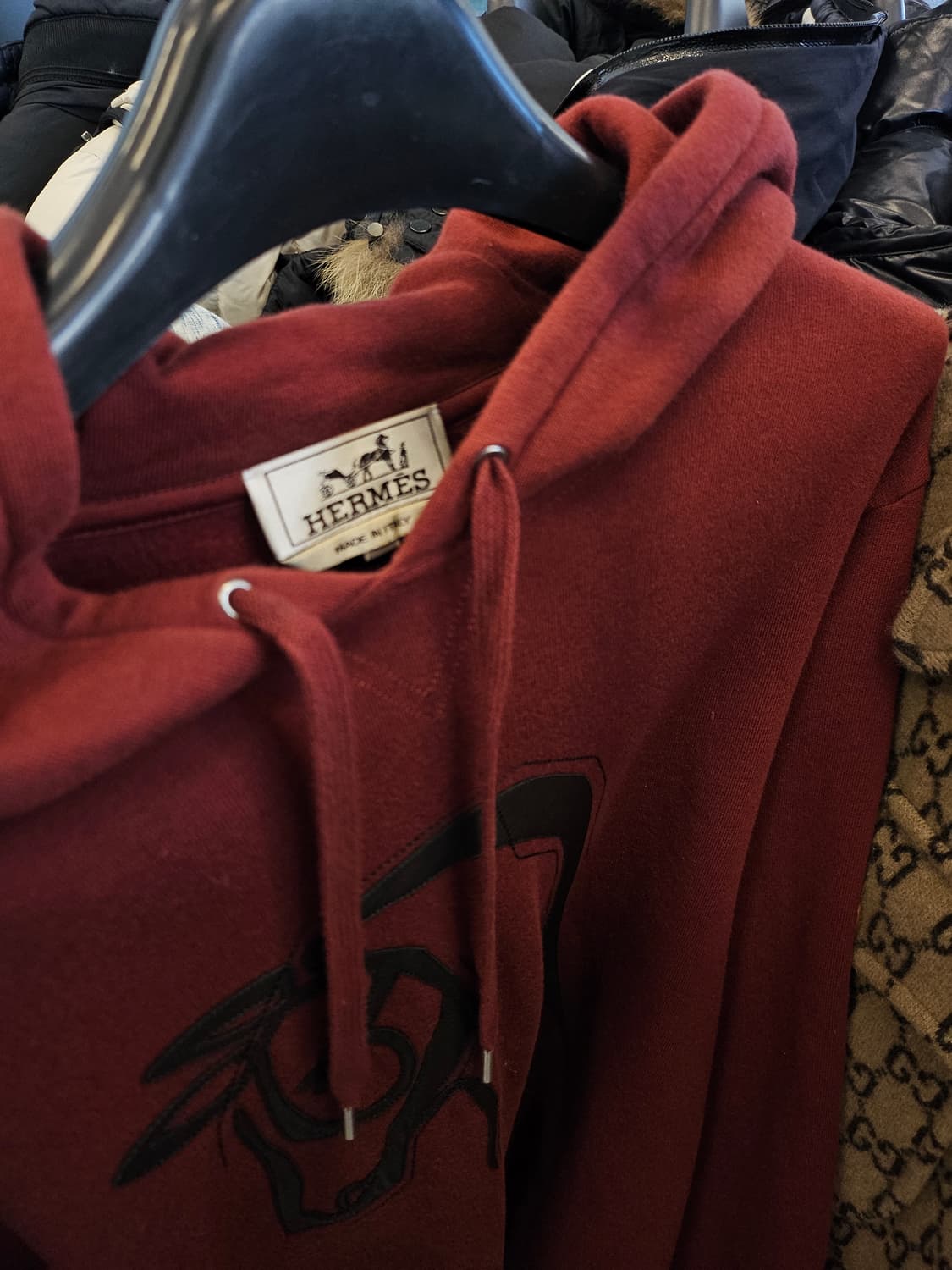 에르메스 홀스 레더패치 후드티
XS사이즈 상품이미지3