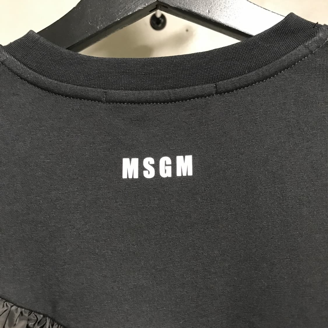 MSGM 블랙 프릴 반팔 티셔츠 XS(W) 상품이미지6