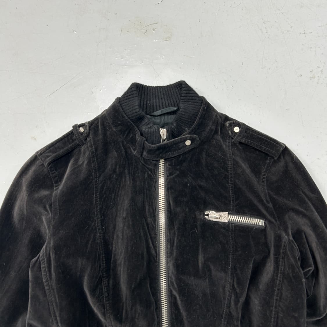 아르마니 익스체인지 벨벳 싱글 라이더자켓  상품이미지2