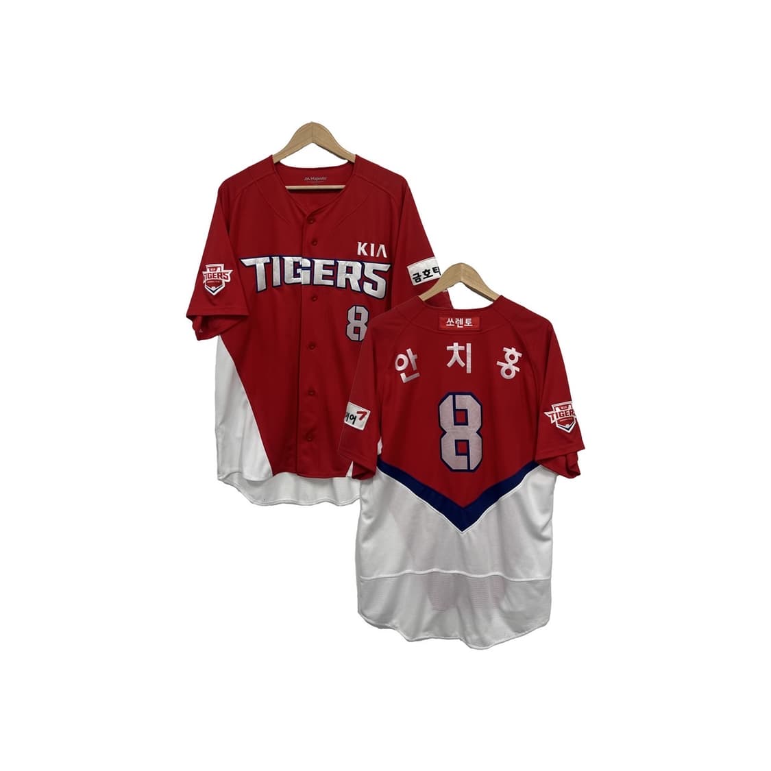 마제스틱 기아 타이거즈 안치홍 마킹 어센틱 유니폼 상품이미지1