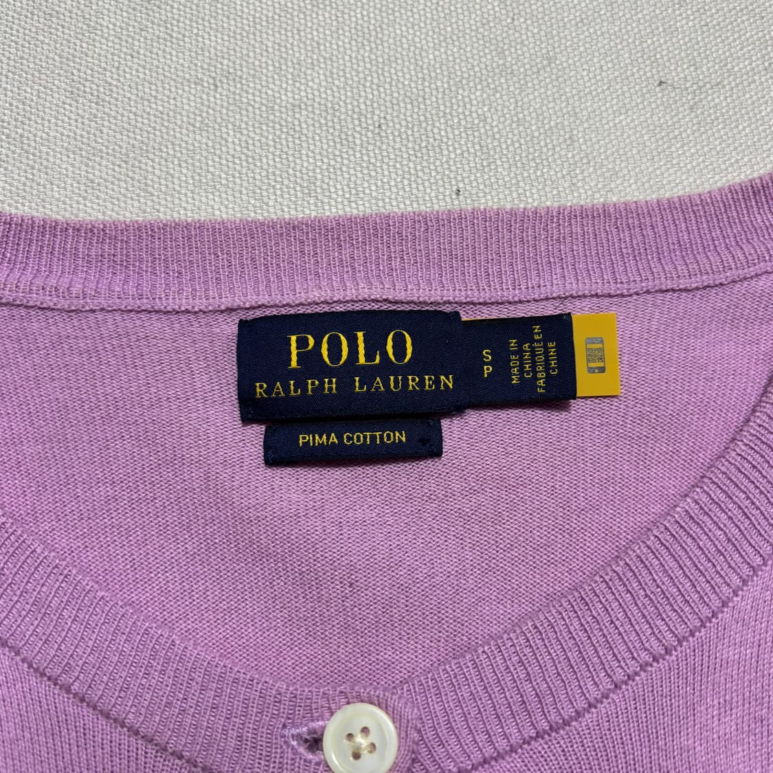 S 폴로랄프로렌 피마코튼 핑크 가디건 상품이미지4